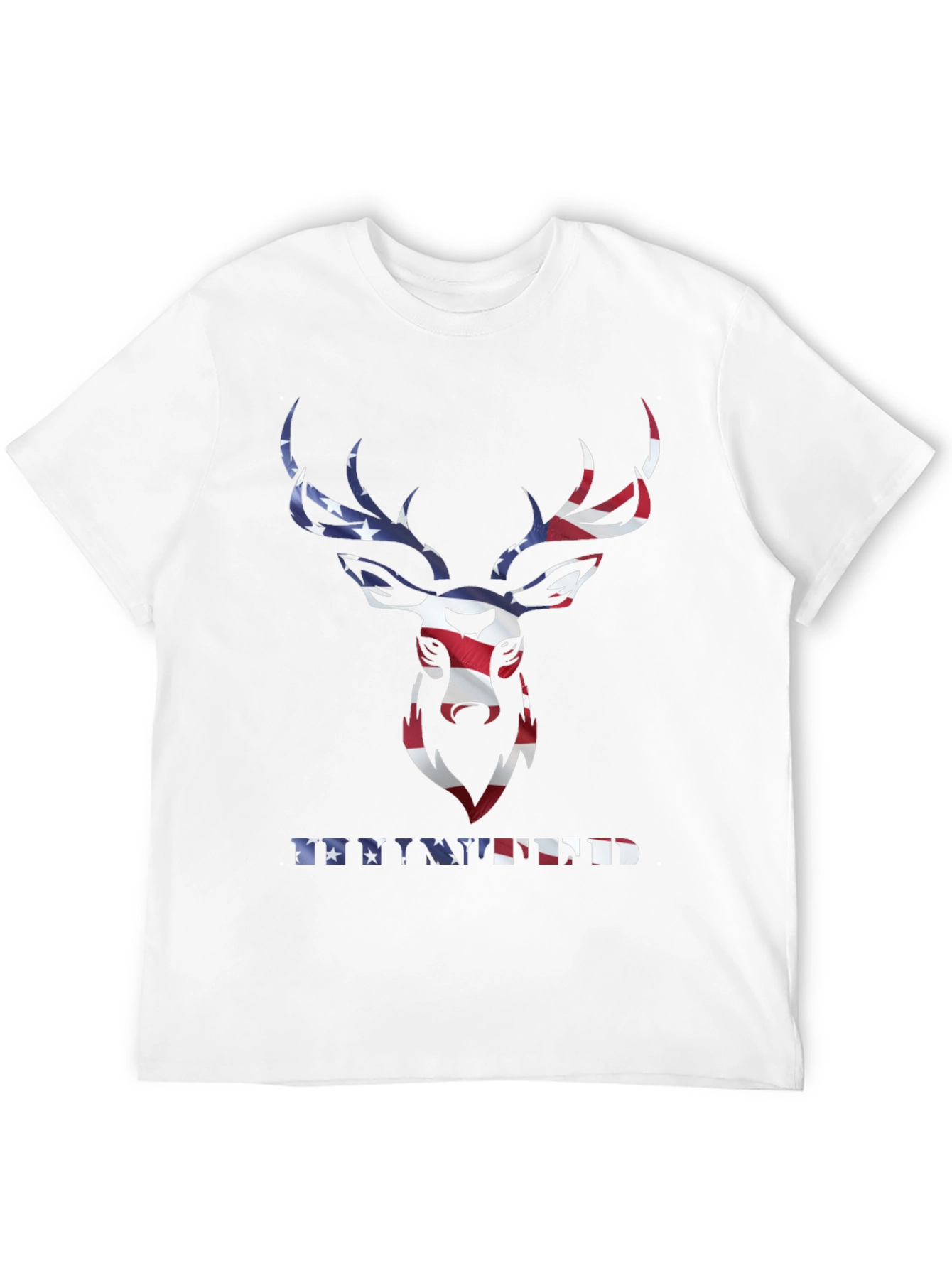 Patriotic Deer T-Shirt - American Flag Graphic Tee