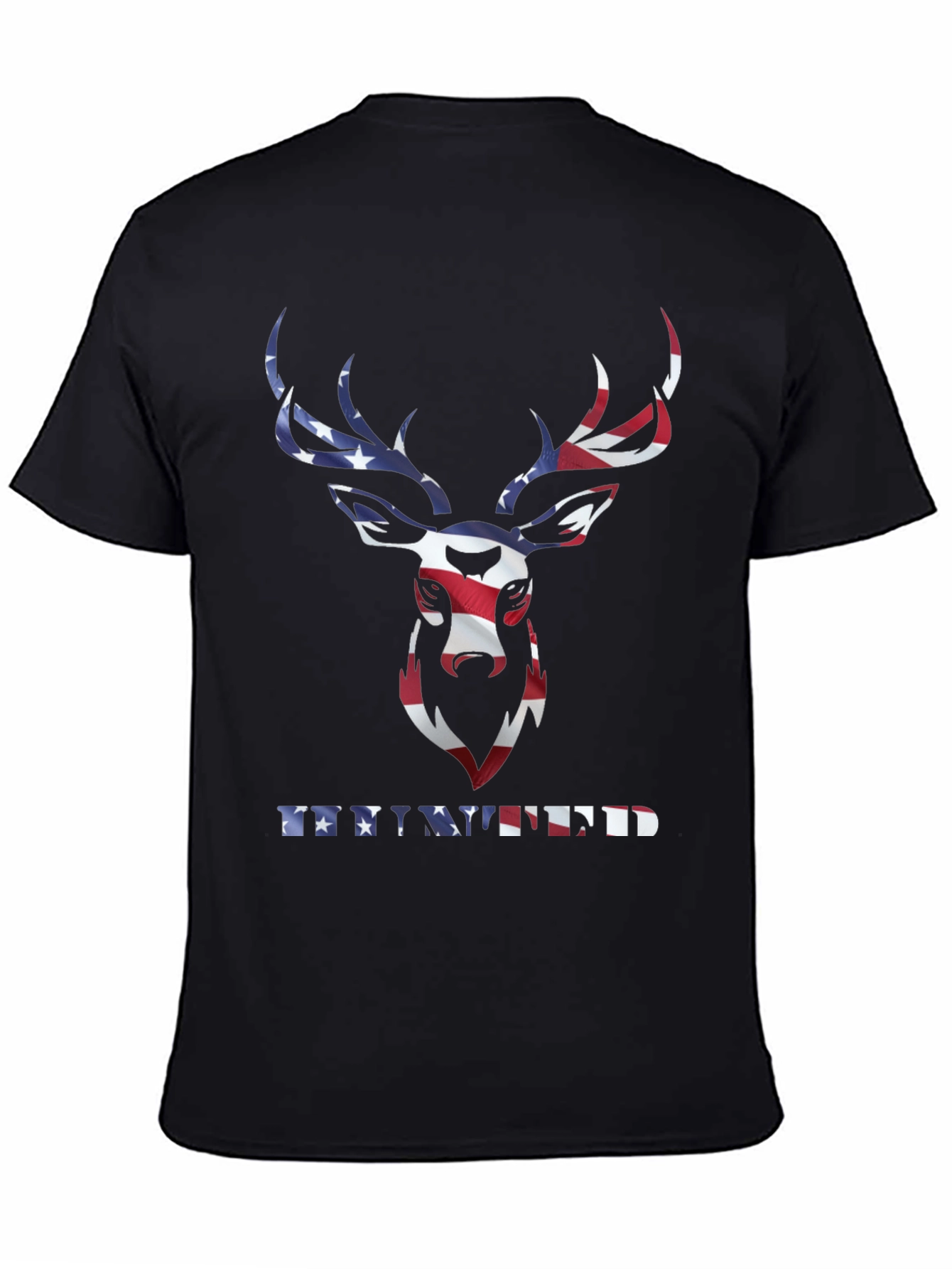 Patriotic Deer T-Shirt - American Flag Graphic Tee