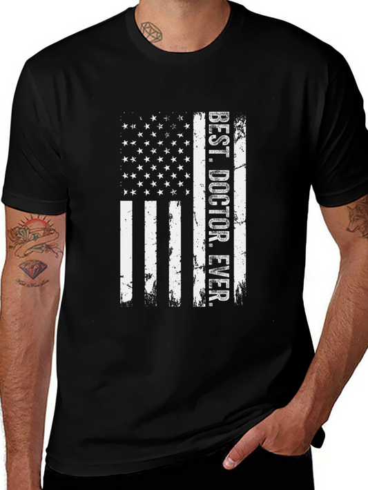 Best Doctor Ever Flag Graphic Tee