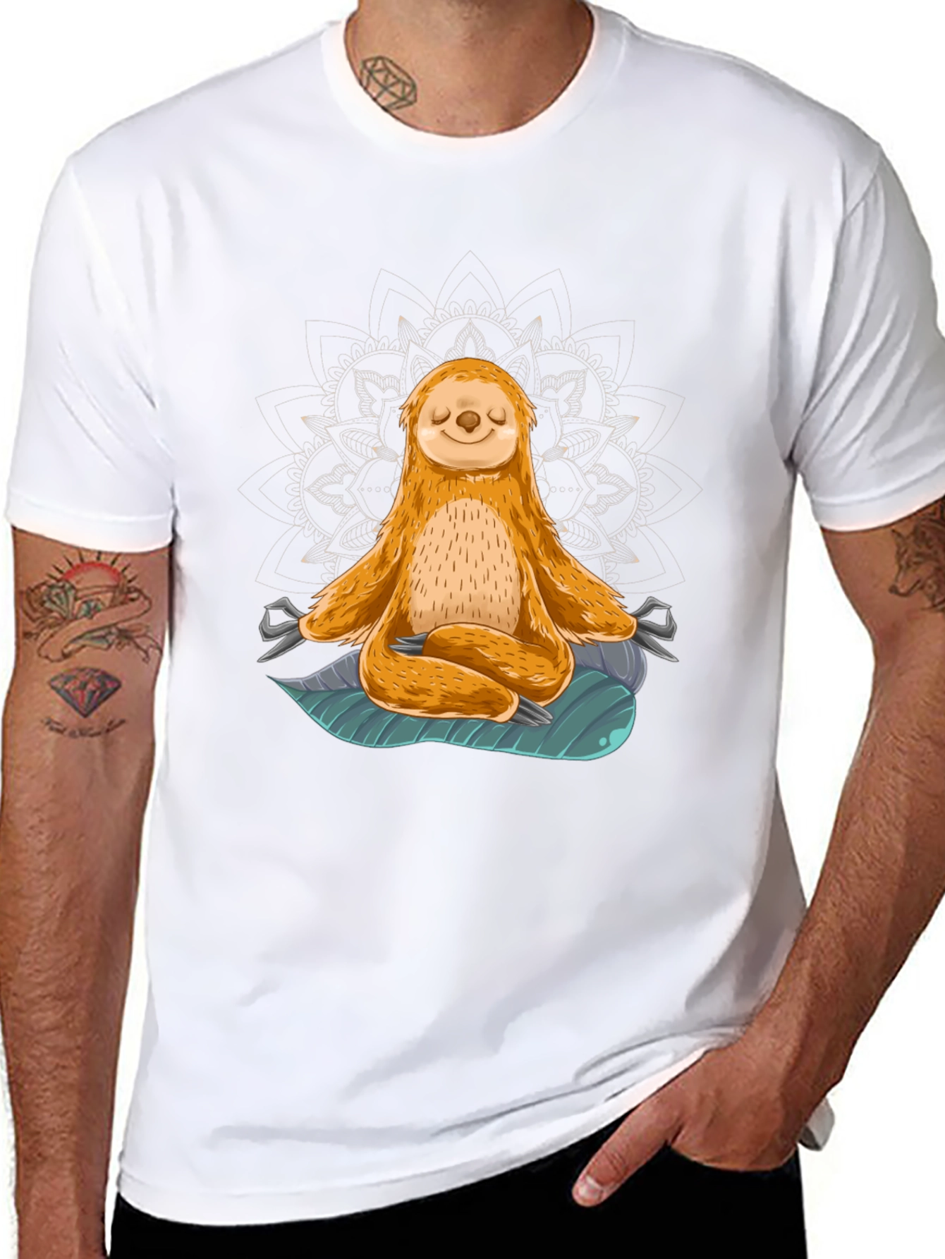 Meditating Sloth Graphic Tee