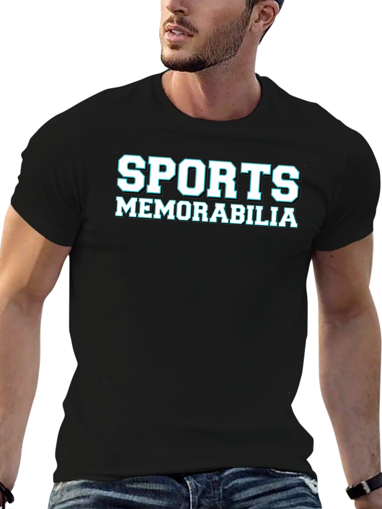 Sports Memorabilia Black Graphic T-Shirt