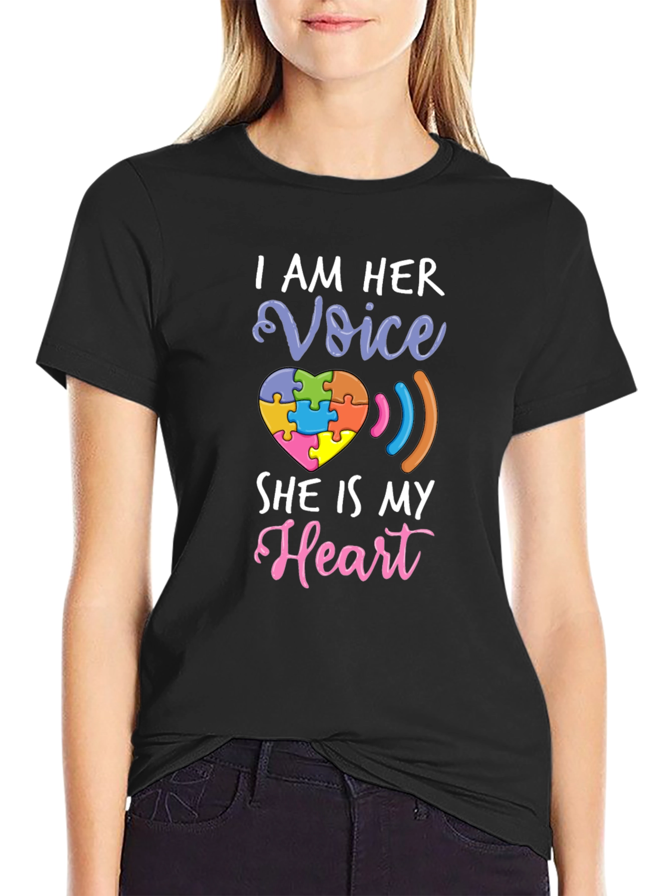 Autism Awareness I Am Her Voice T-Shirt