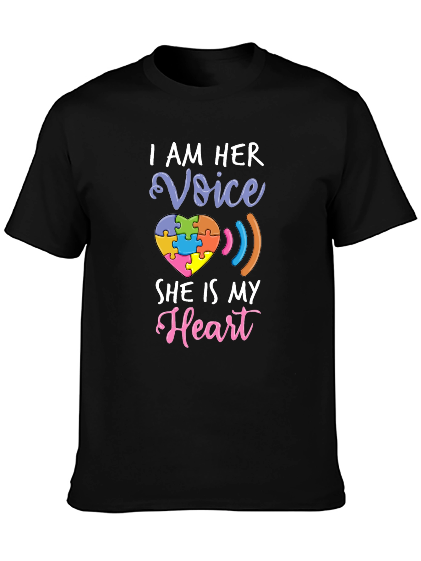 Autism Awareness I Am Her Voice T-Shirt