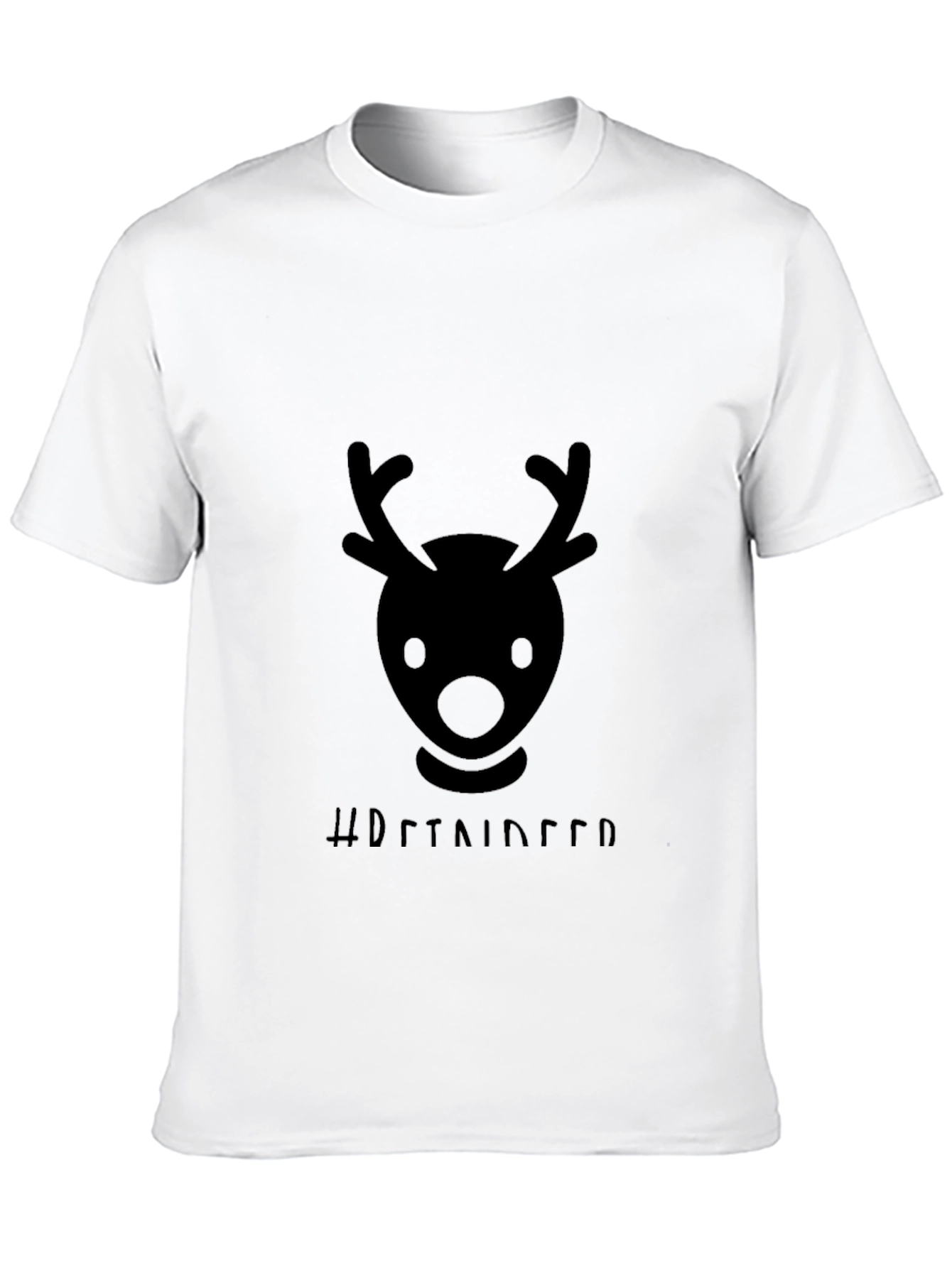 Reindeer Emoji Graphic Tee - Soft Cotton Blend