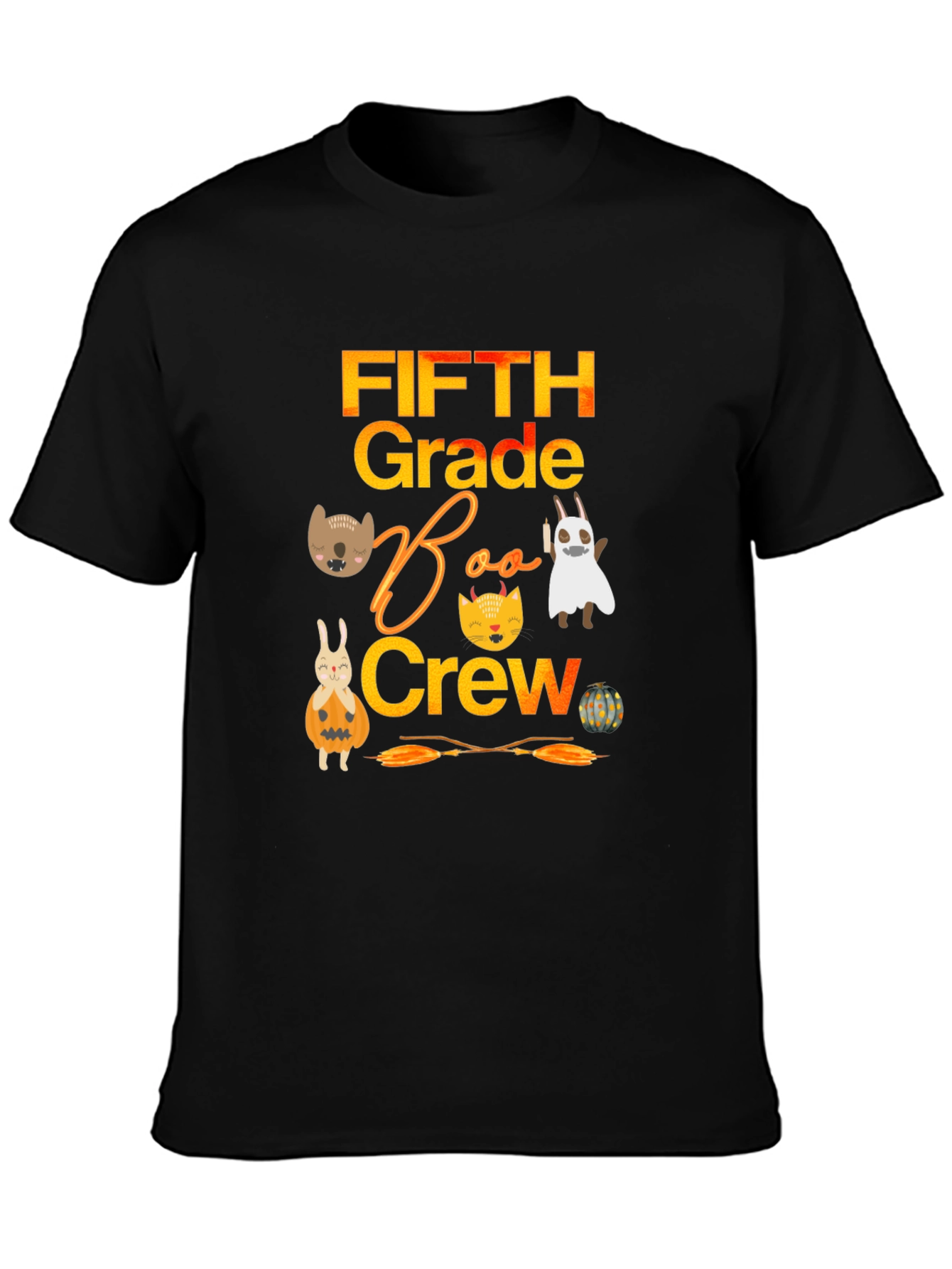 Fifth Grade Boo Crew Halloween T-Shirt