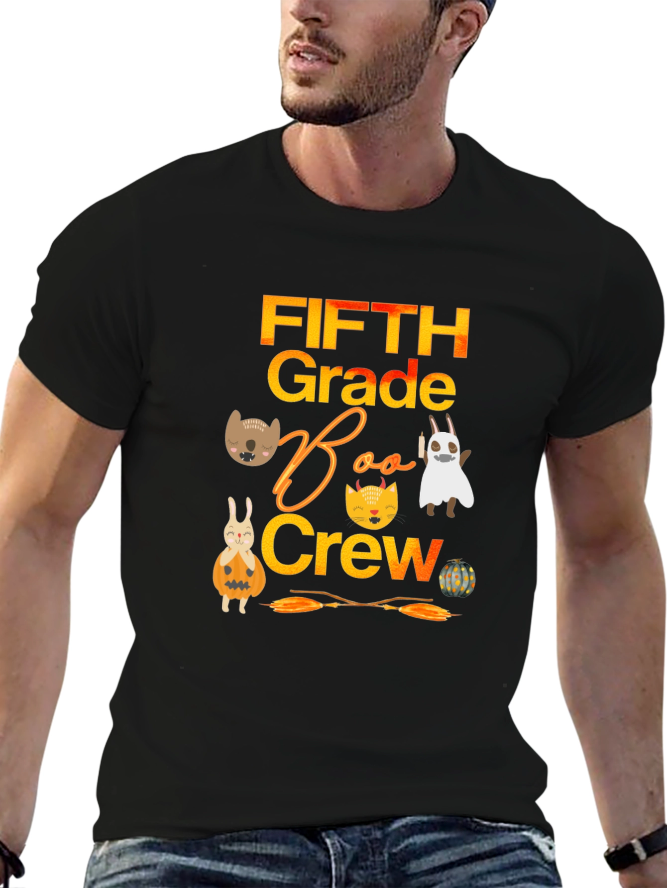 Fifth Grade Boo Crew Halloween T-Shirt