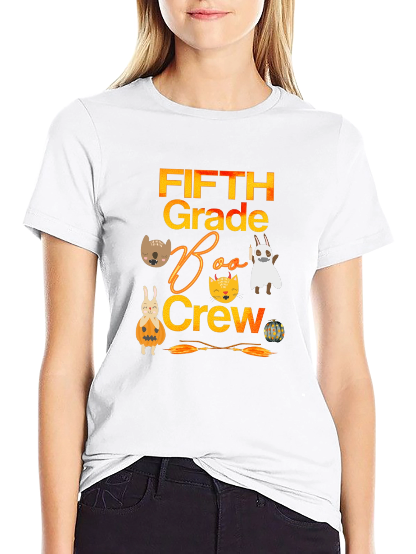 Fifth Grade Boo Crew Halloween T-Shirt