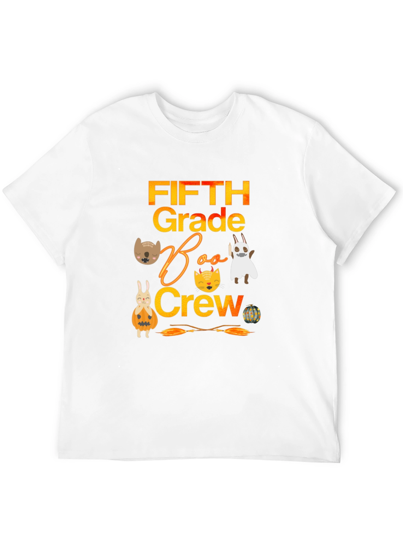 Fifth Grade Boo Crew Halloween T-Shirt