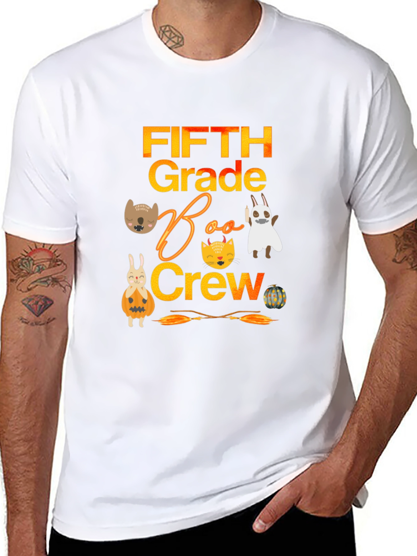 Fifth Grade Boo Crew Halloween T-Shirt