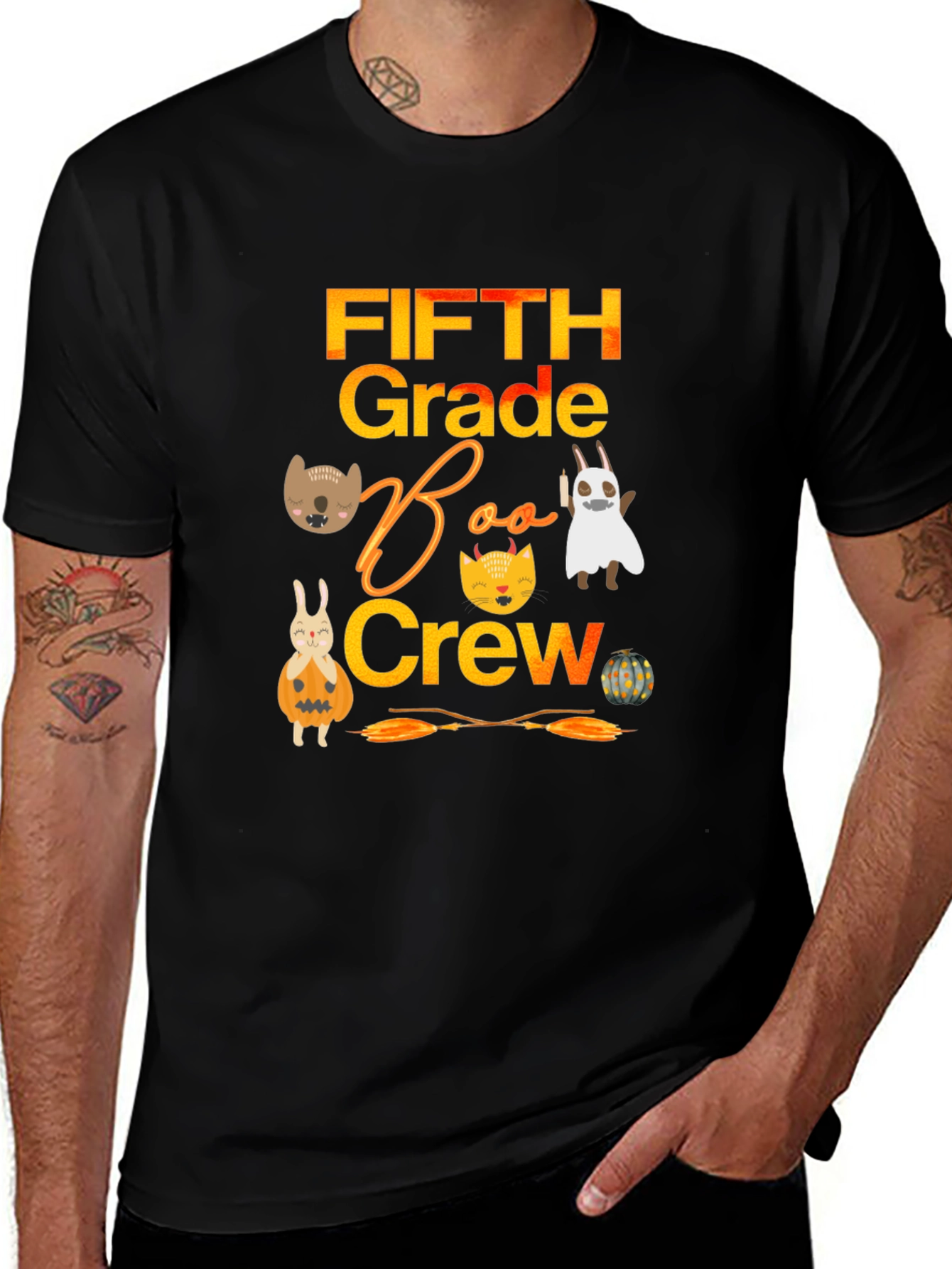 Fifth Grade Boo Crew Halloween T-Shirt