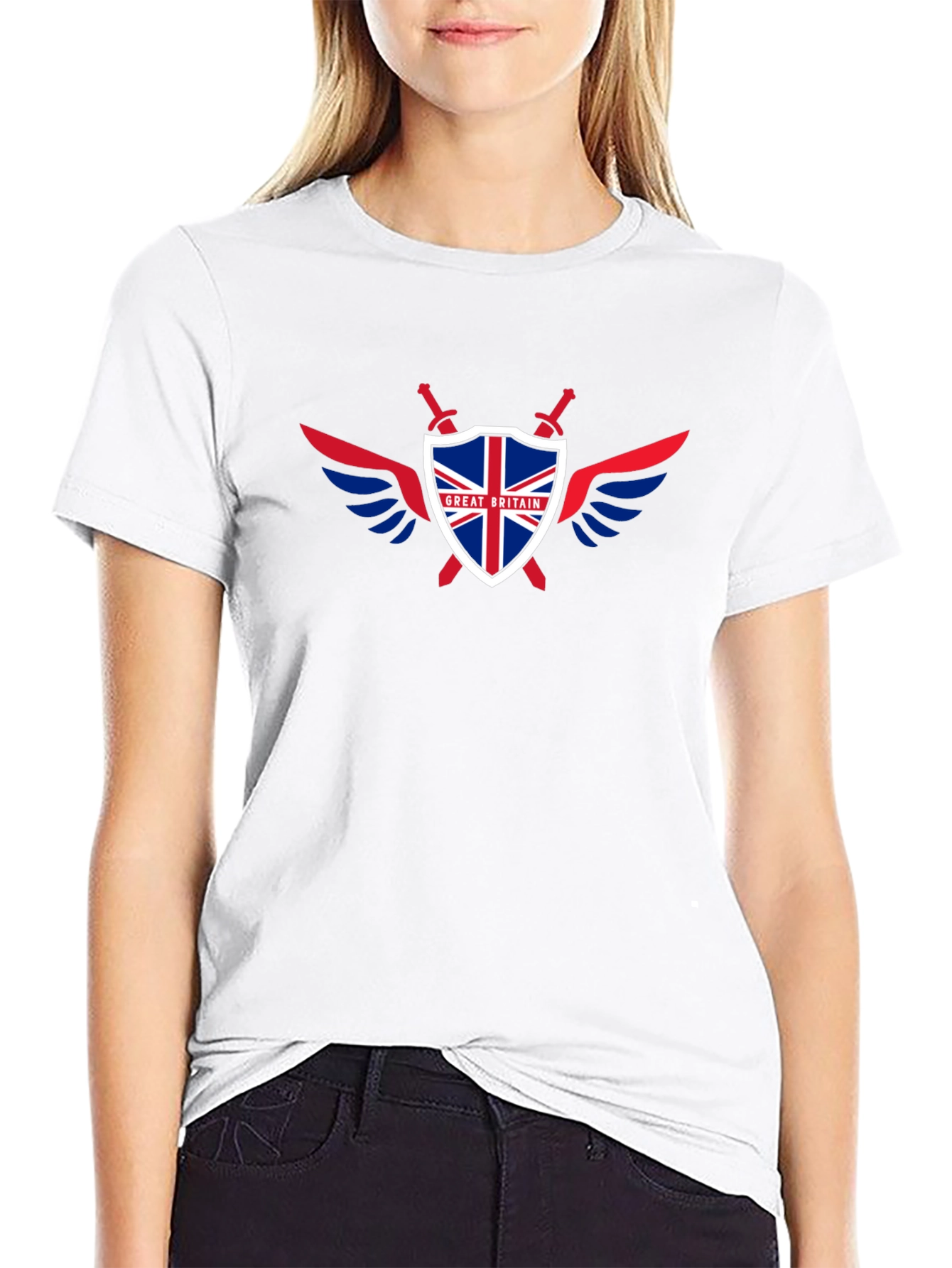 Great Britain Flag Shield T-Shirt