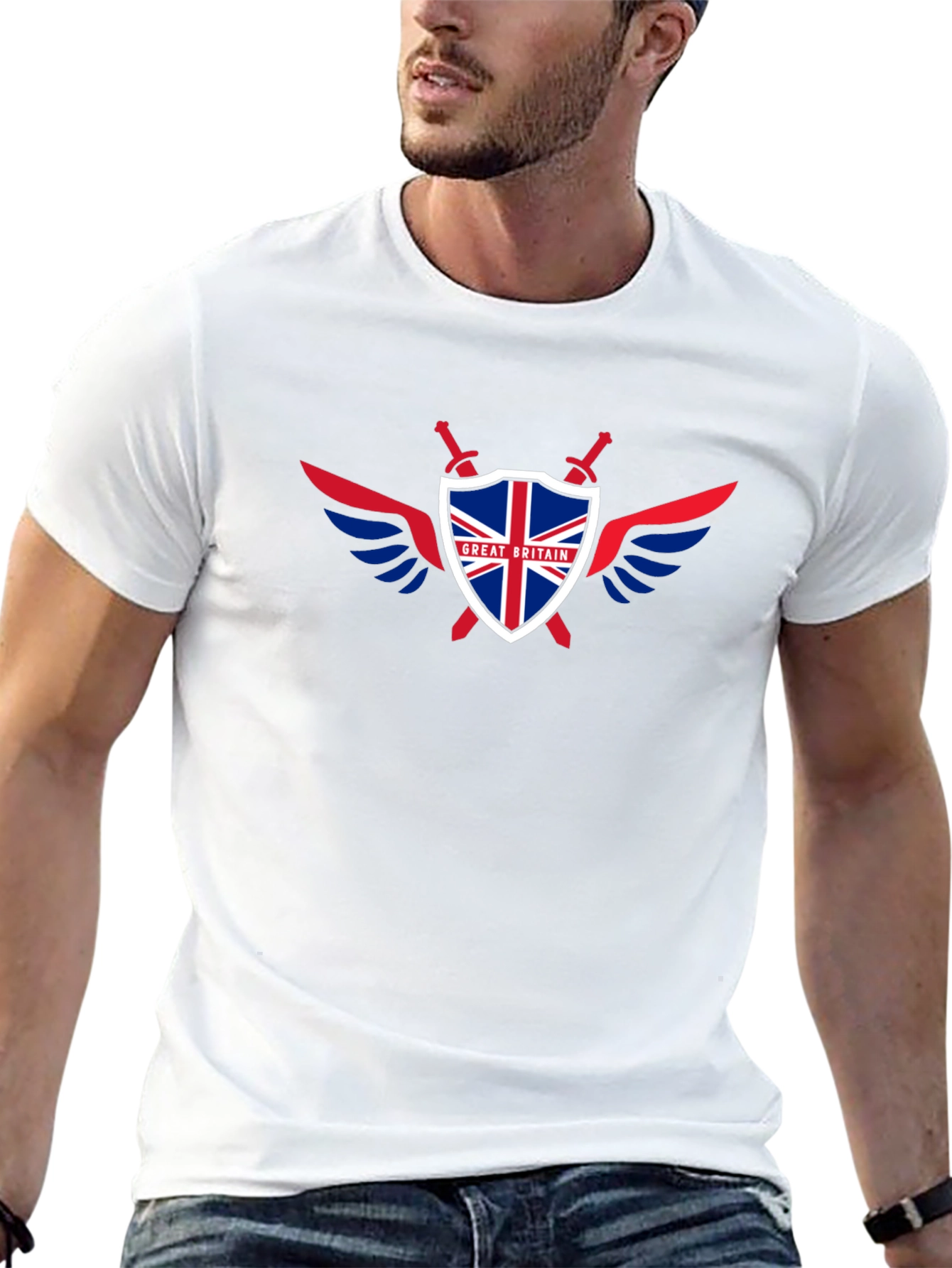 Great Britain Flag Shield T-Shirt
