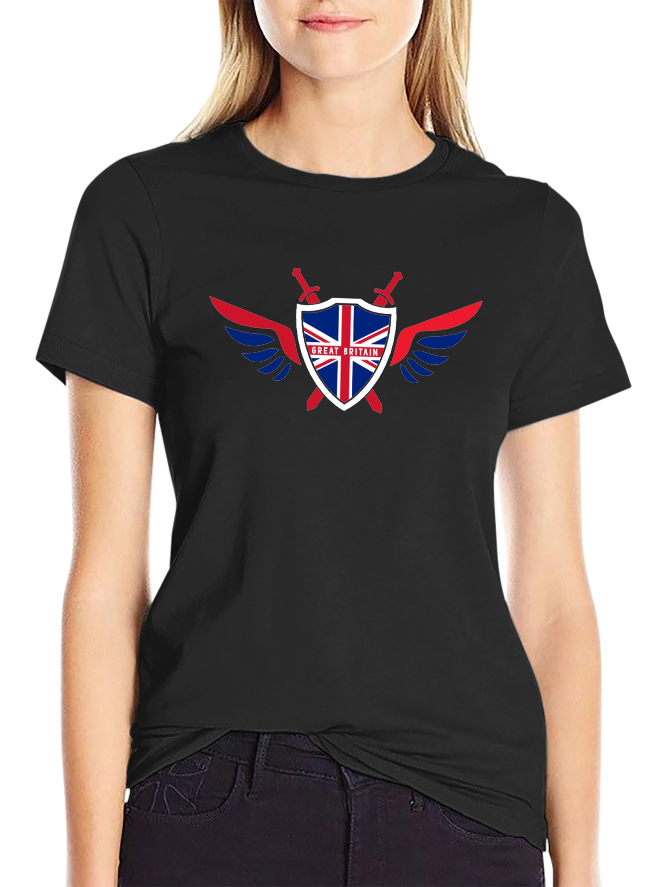 Great Britain Flag Shield T-Shirt