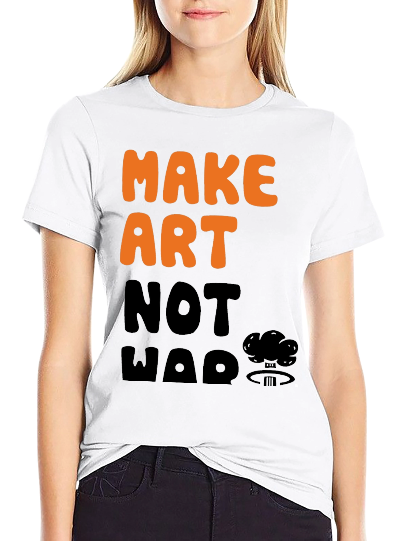 Make Art Not War Graphic Tee