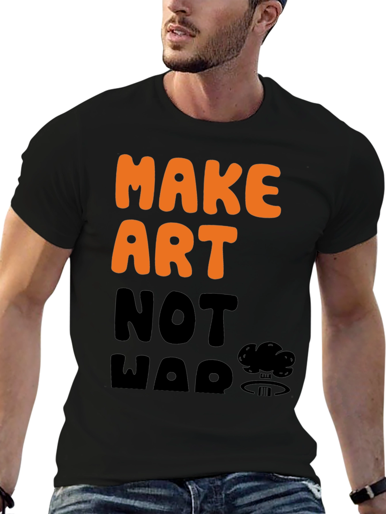 Make Art Not War Graphic Tee