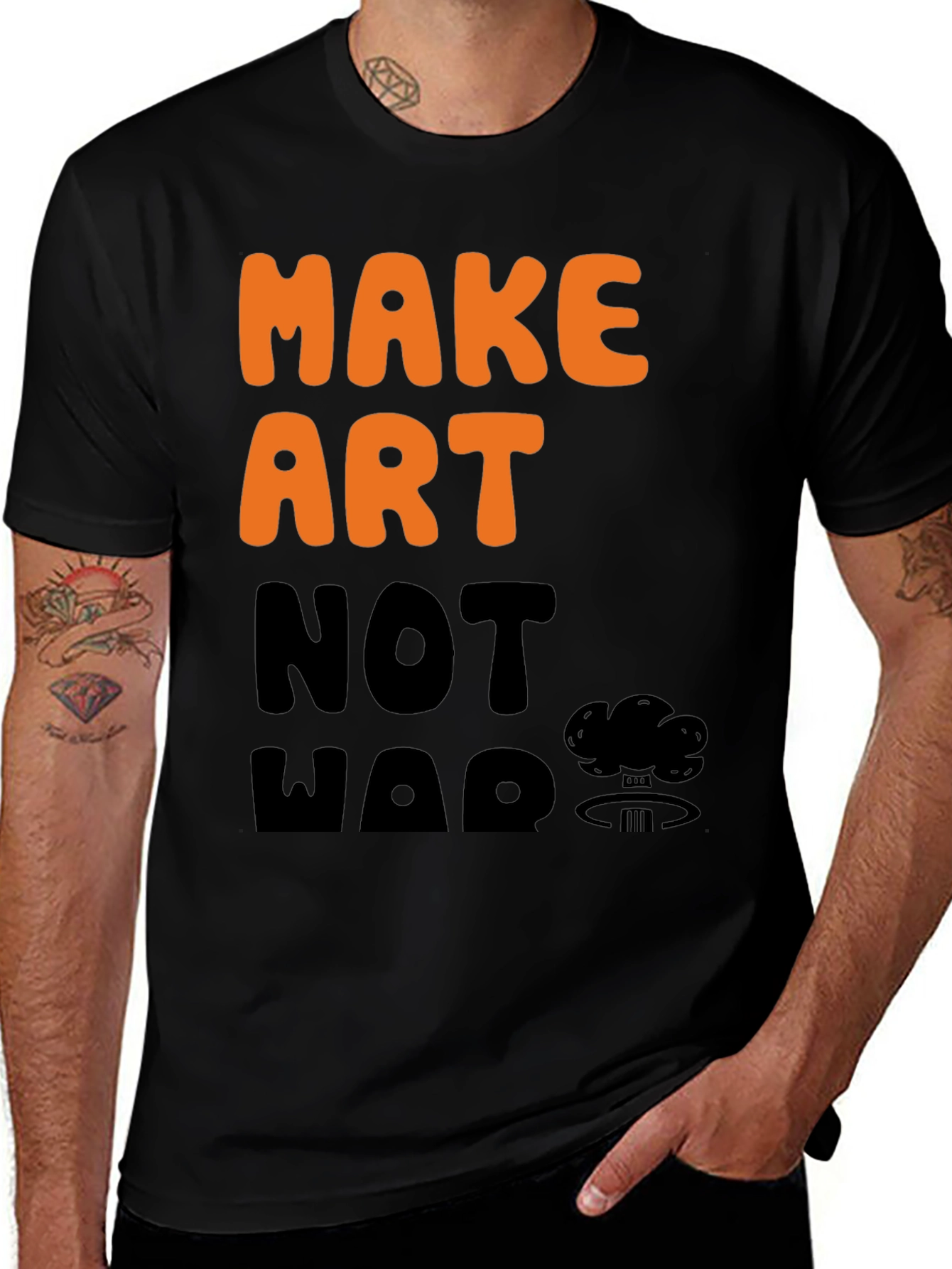 Make Art Not War Graphic Tee