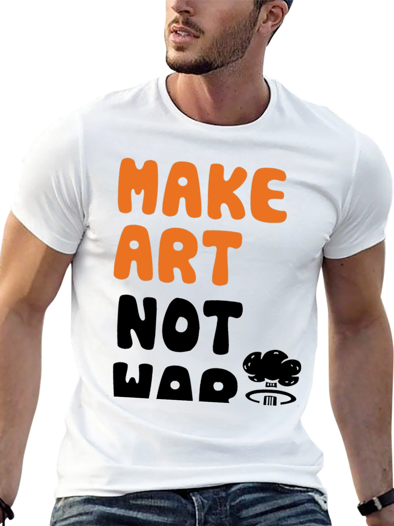 Make Art Not War Graphic Tee