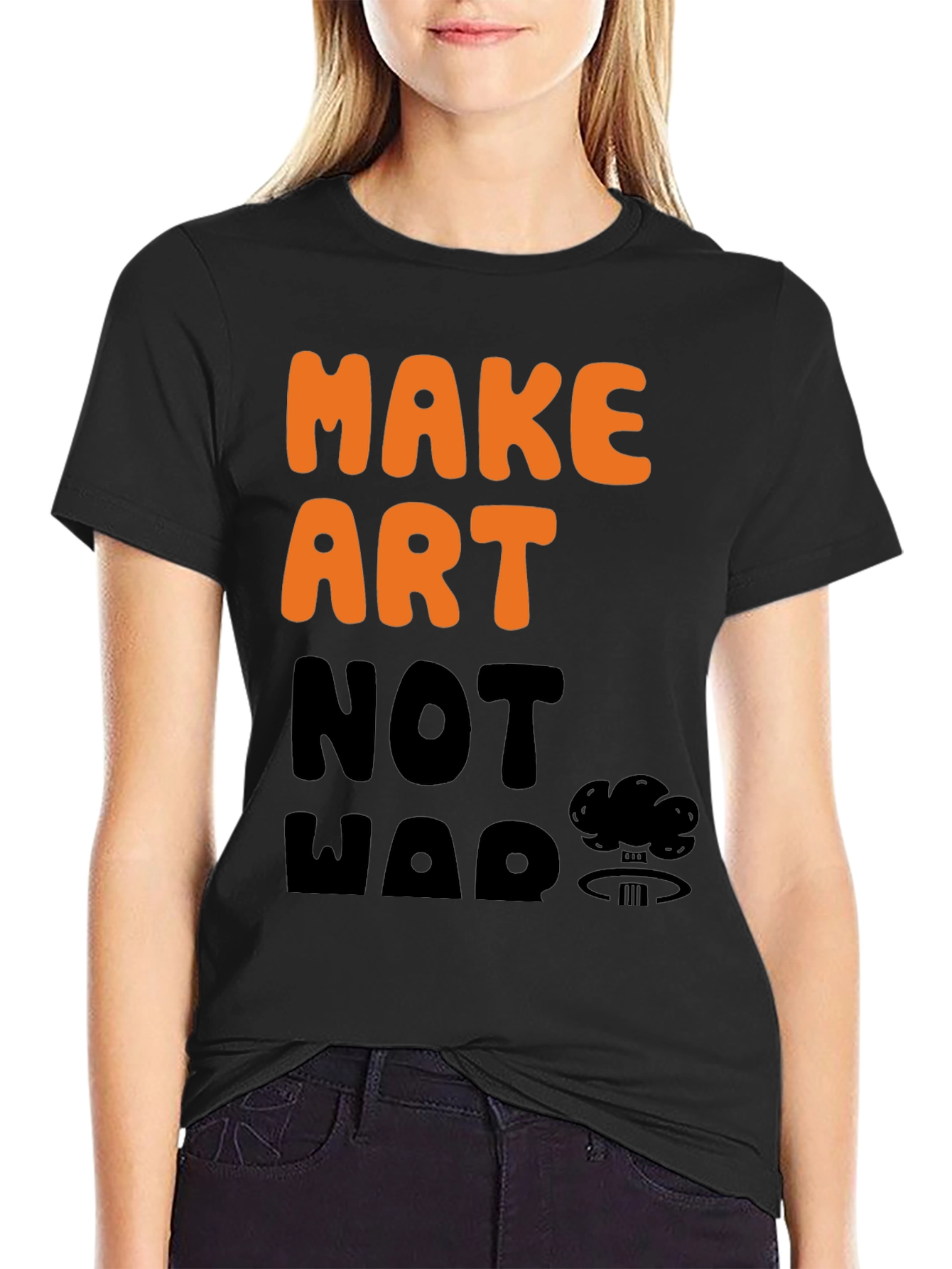 Make Art Not War Graphic Tee
