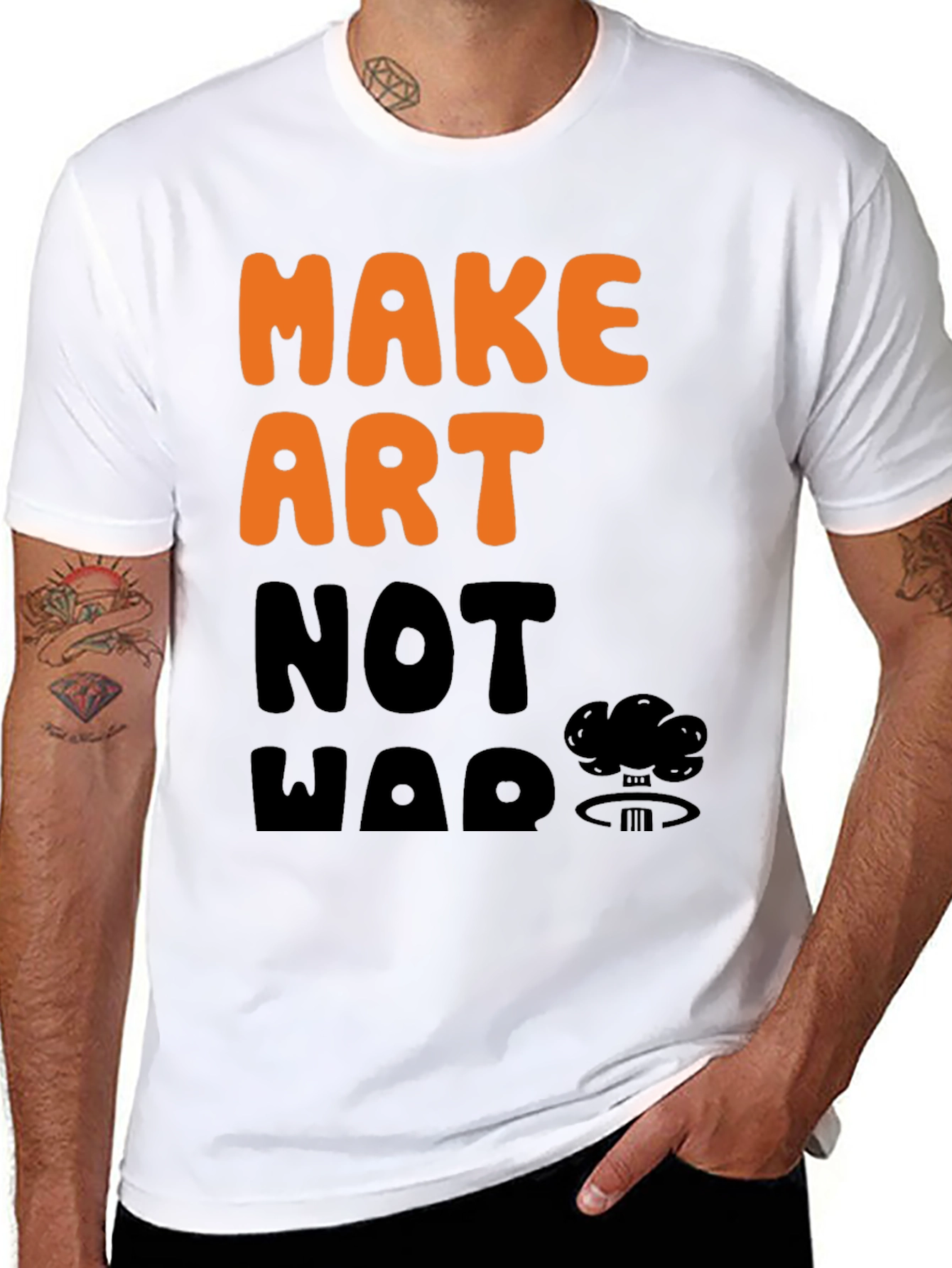 Make Art Not War Graphic Tee