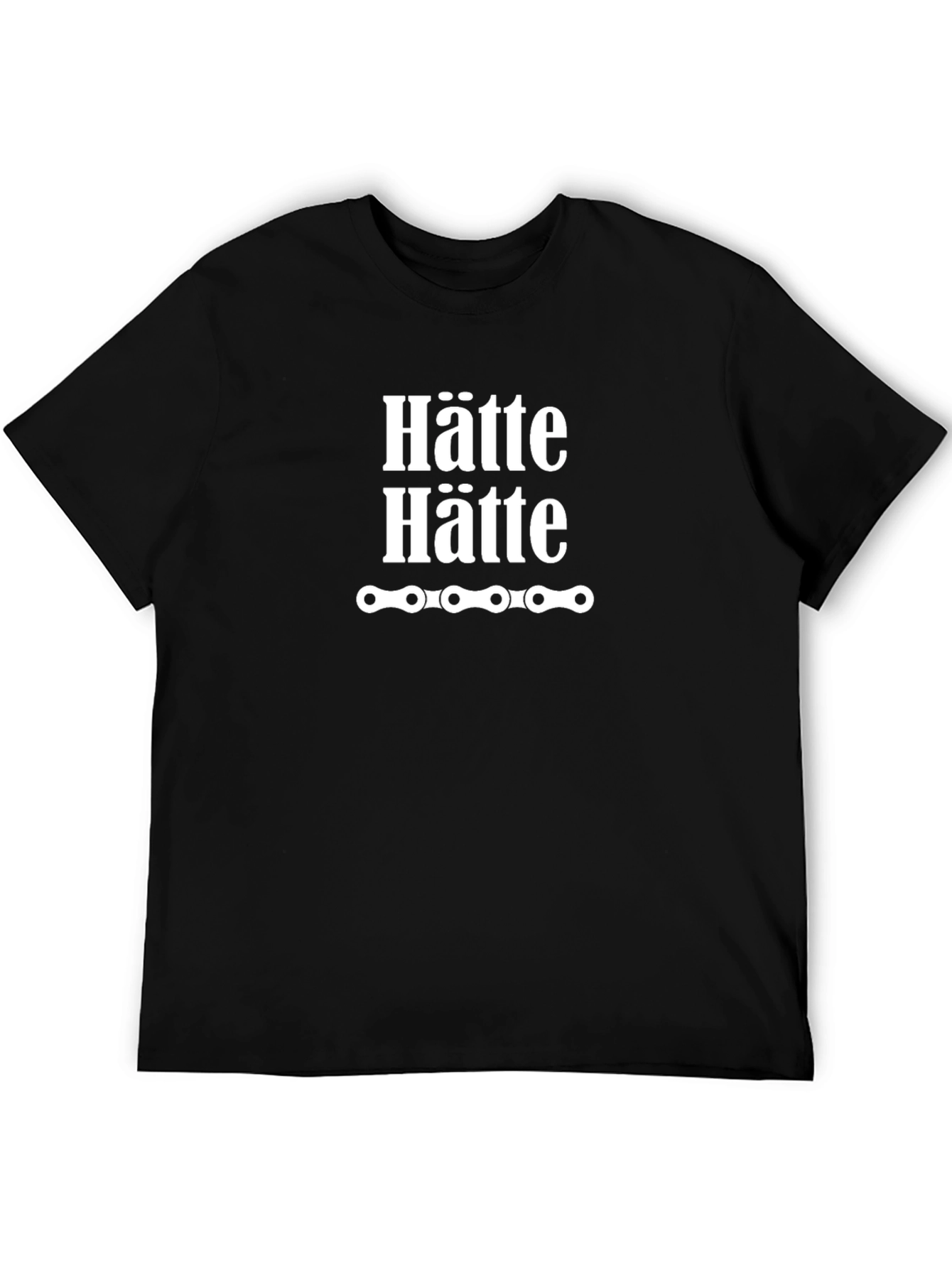 Hätte Hätte Bike Chain Mens Black T-Shirt