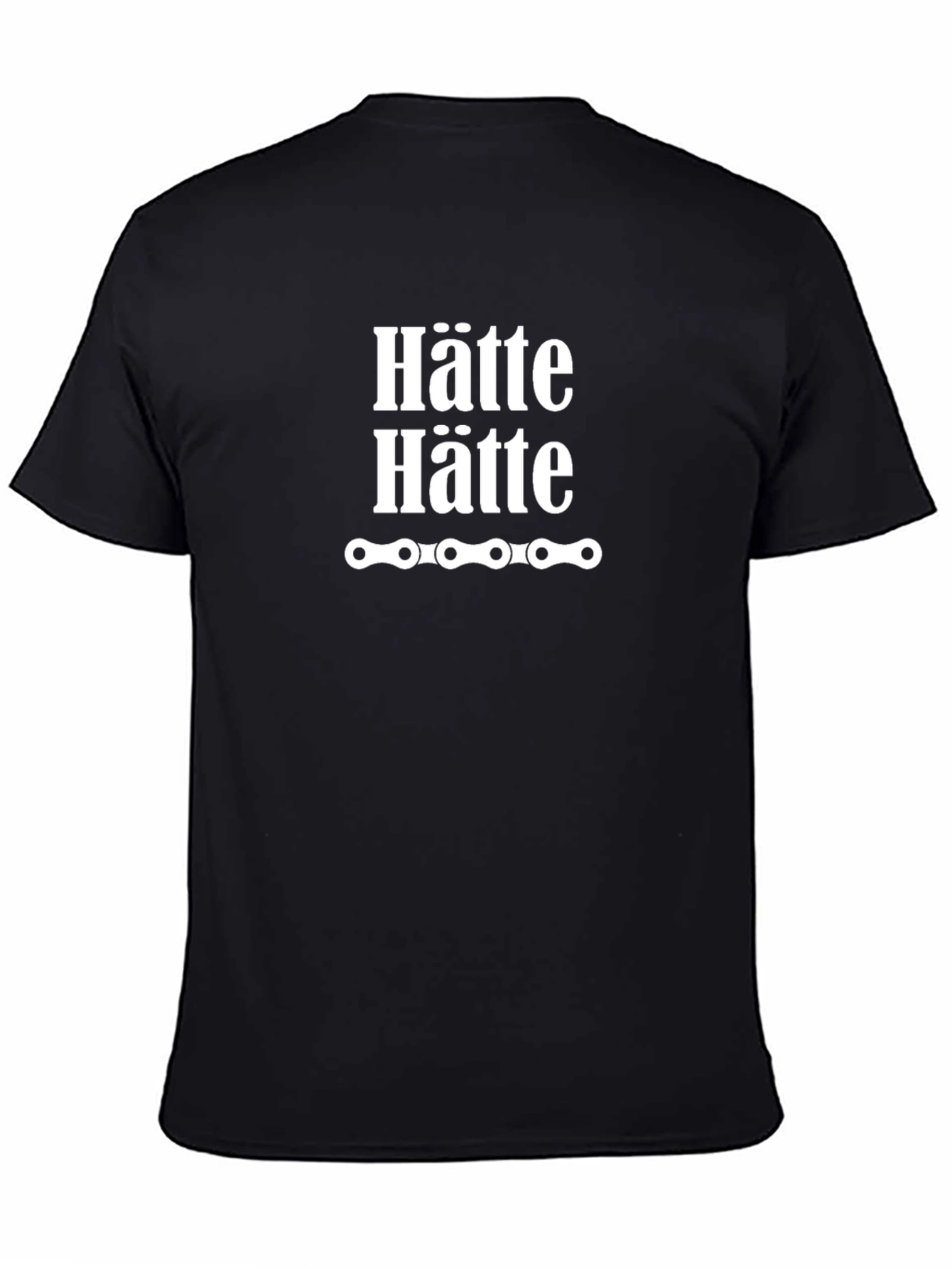 Hätte Hätte Bike Chain Mens Black T-Shirt