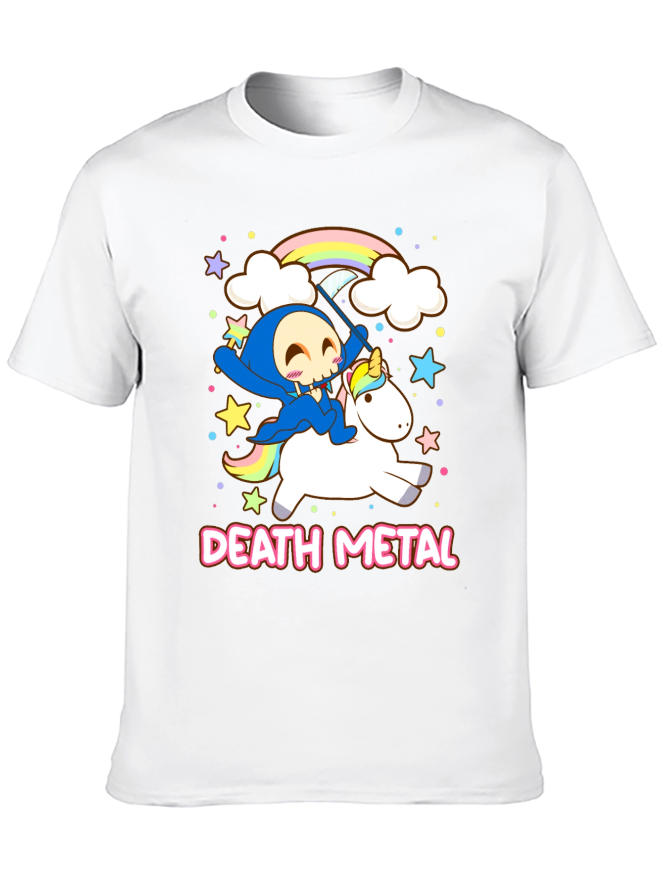 Death Metal Grim Reaper Unicorn T-Shirt