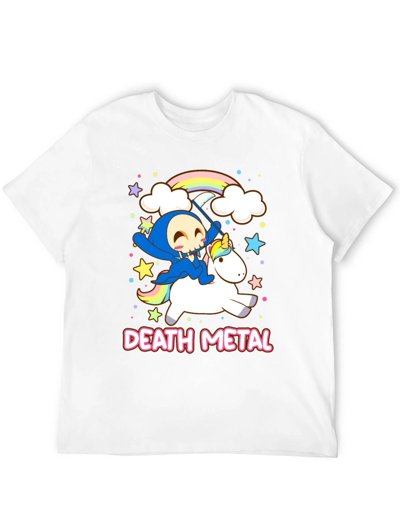 Death Metal Grim Reaper Unicorn T-Shirt