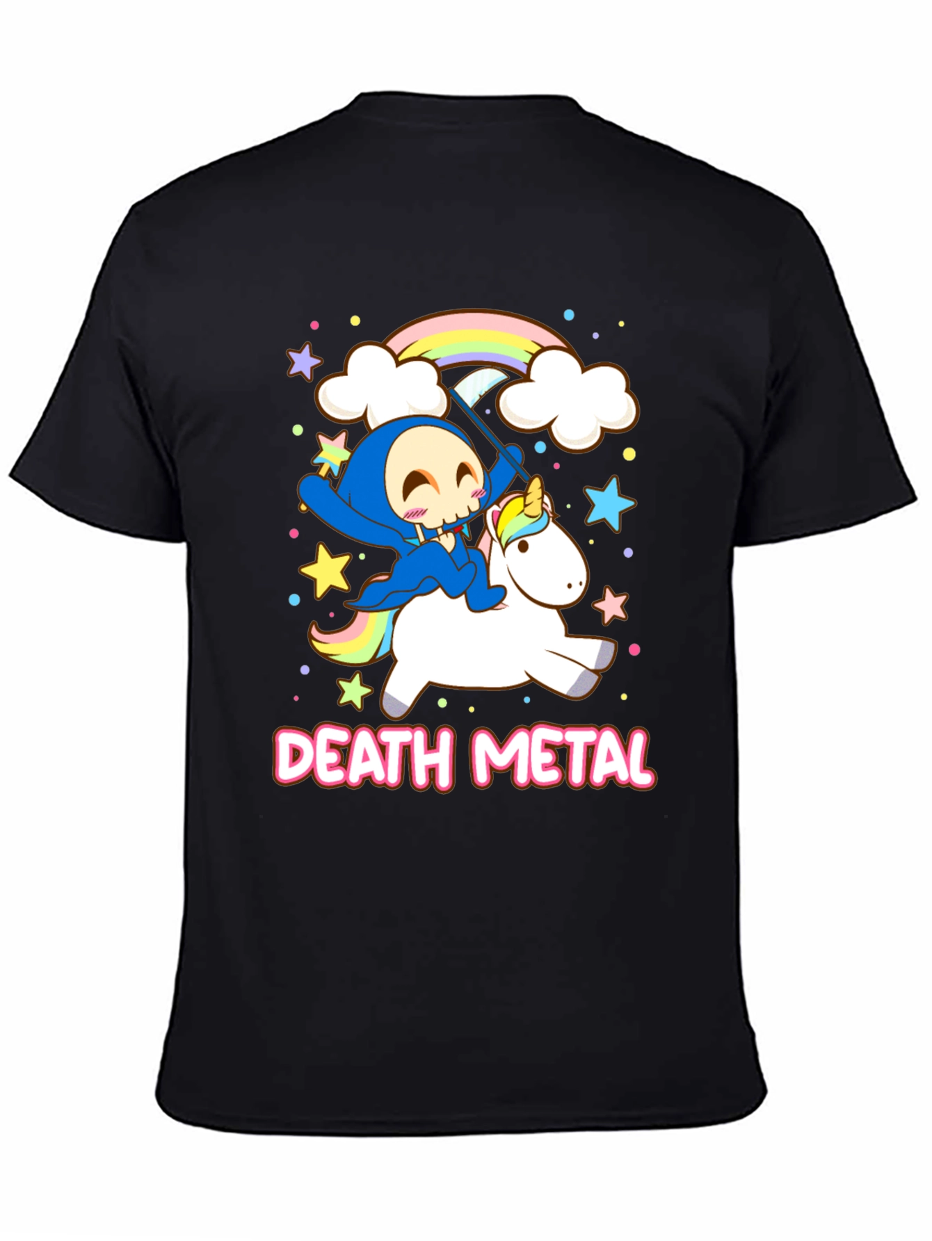 Death Metal Grim Reaper Unicorn T-Shirt