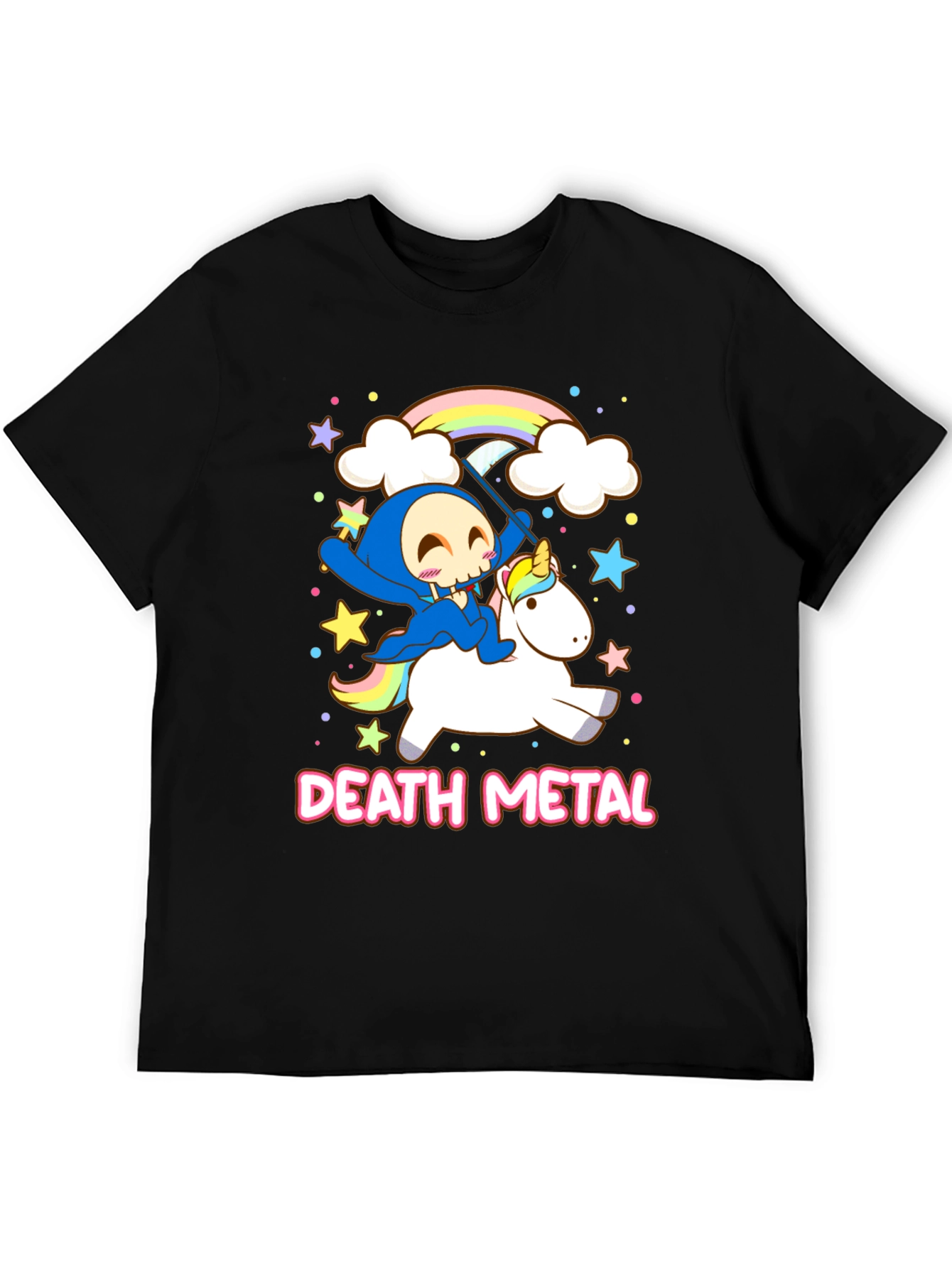 Death Metal Grim Reaper Unicorn T-Shirt