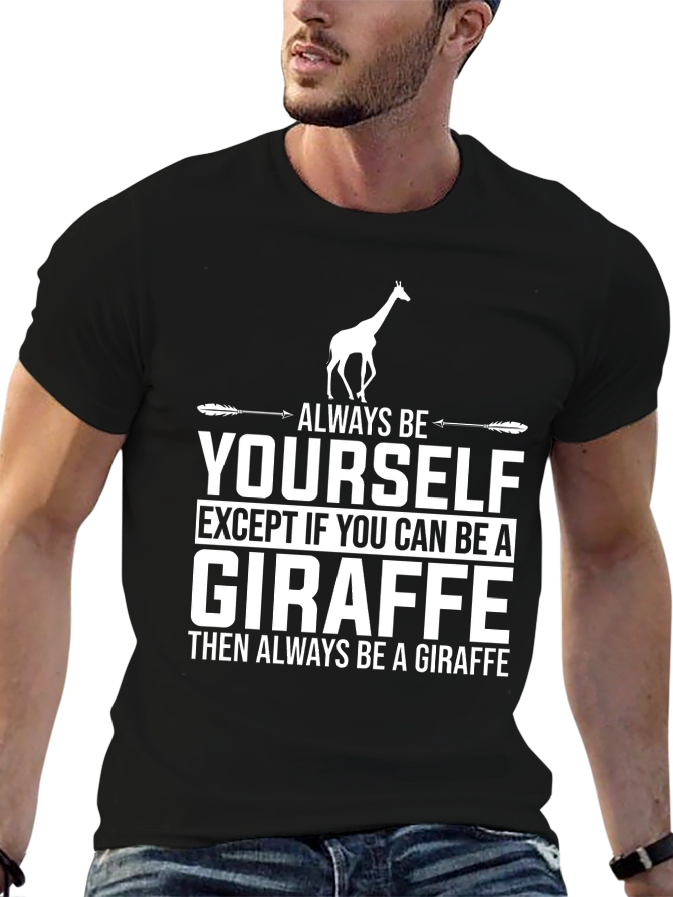 Always Be a Giraffe Graphic T-Shirt