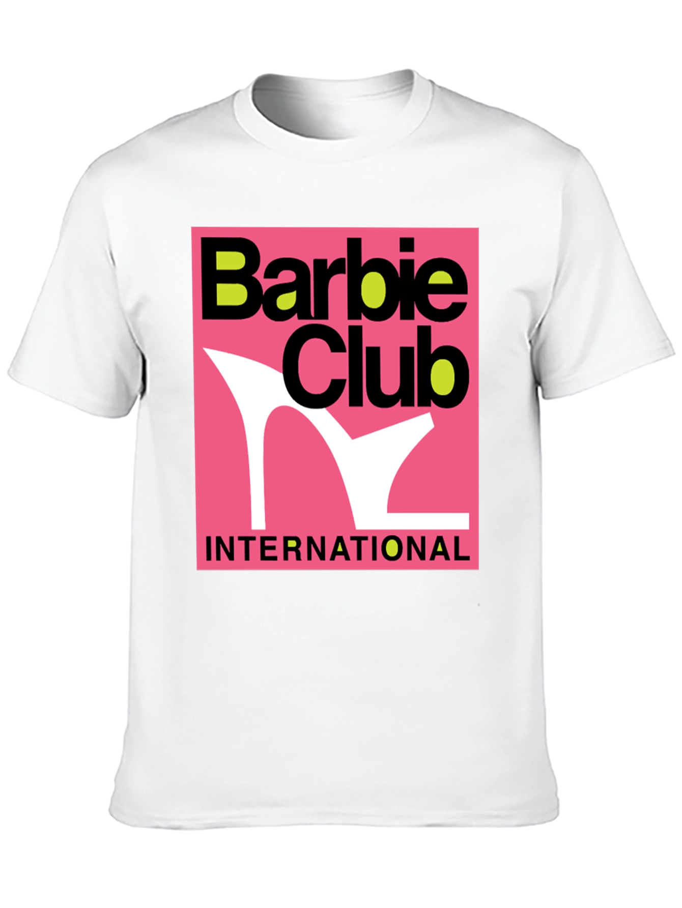 Barbie Club International Graphic Tee - Black Cotton