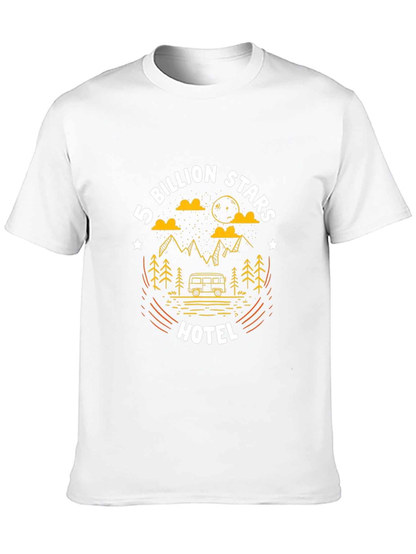 5 Billion Stars Hotel Camping Graphic T-Shirt