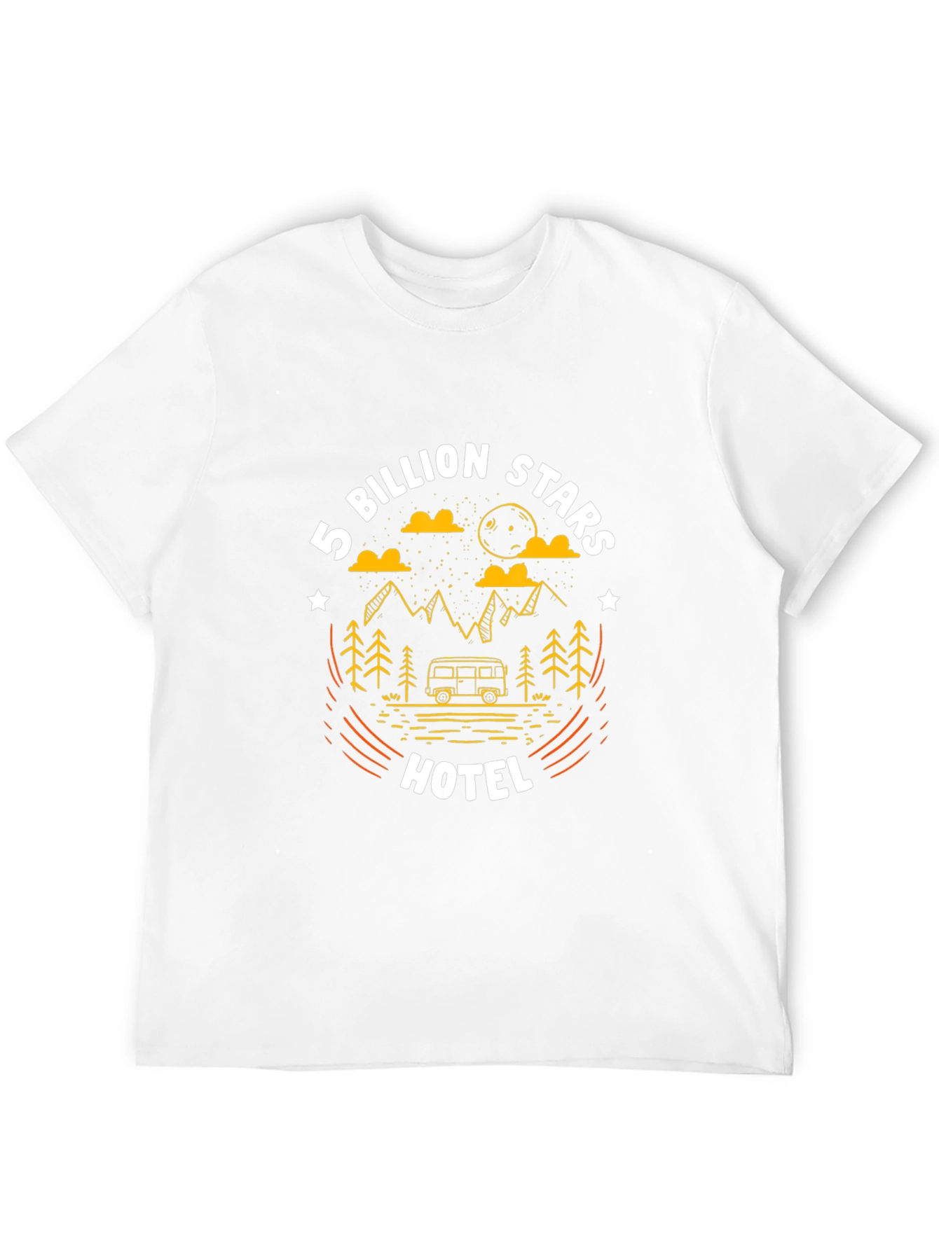 5 Billion Stars Hotel Camping Graphic T-Shirt