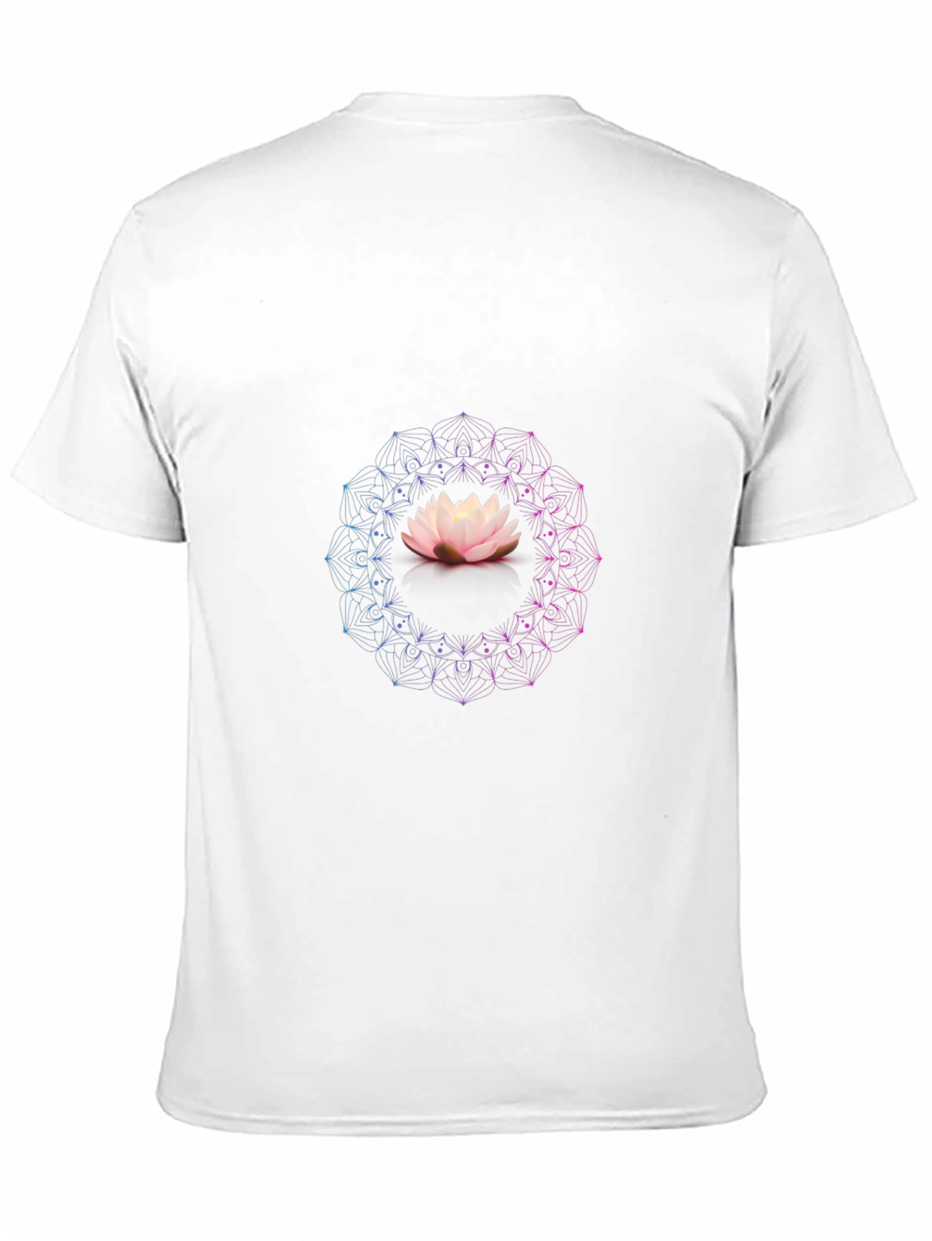 Lotus Mandala Graphic Black T-Shirt