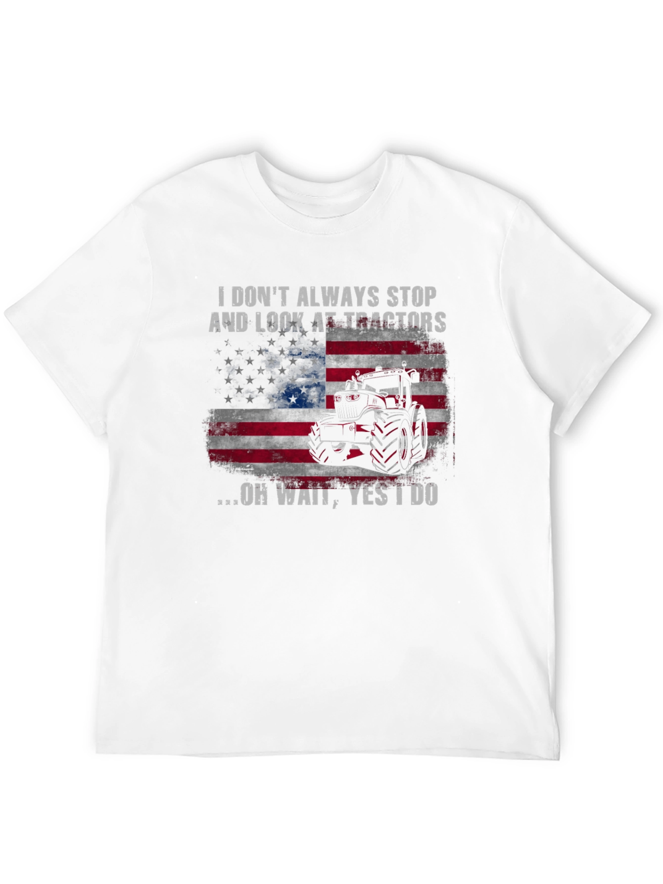 Tractor USA Flag Graphic T-Shirt