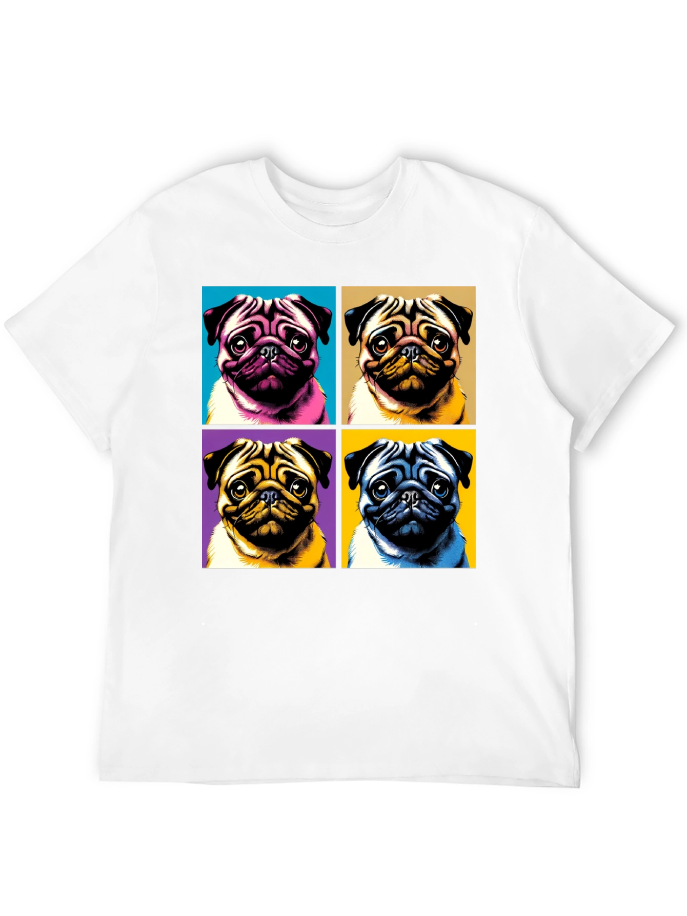 Pop Art Pug T-Shirt - Unique Dog Lover Tee