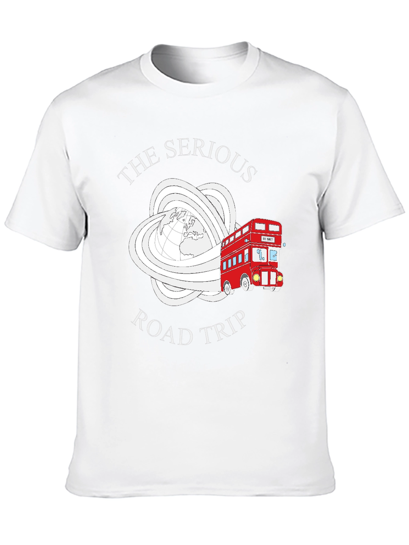 Serious Road Trip T-Shirt - Black Graphic Tee