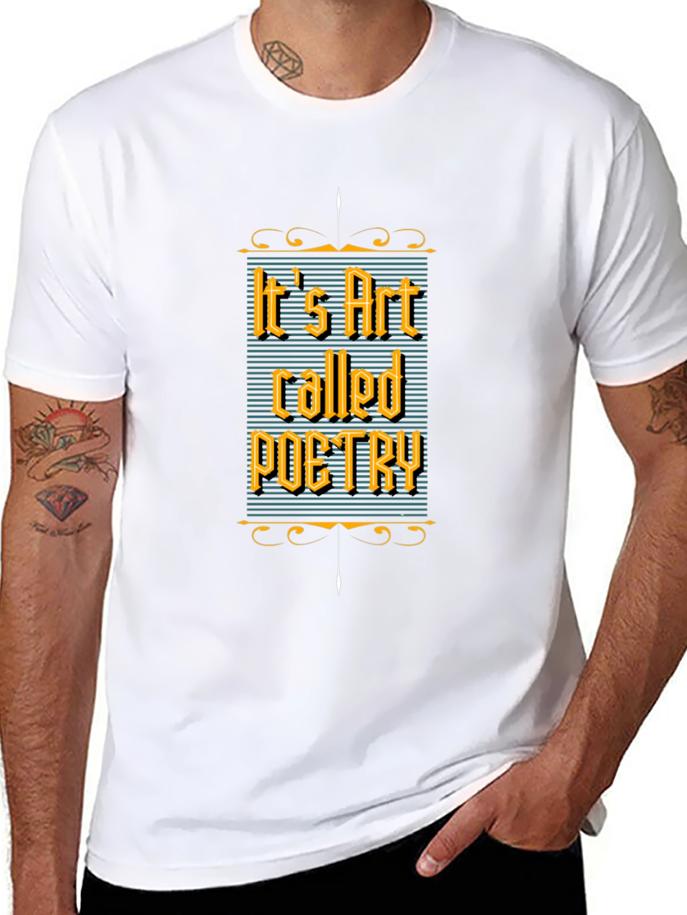 Its Art Called Poetry Black T-Shirt