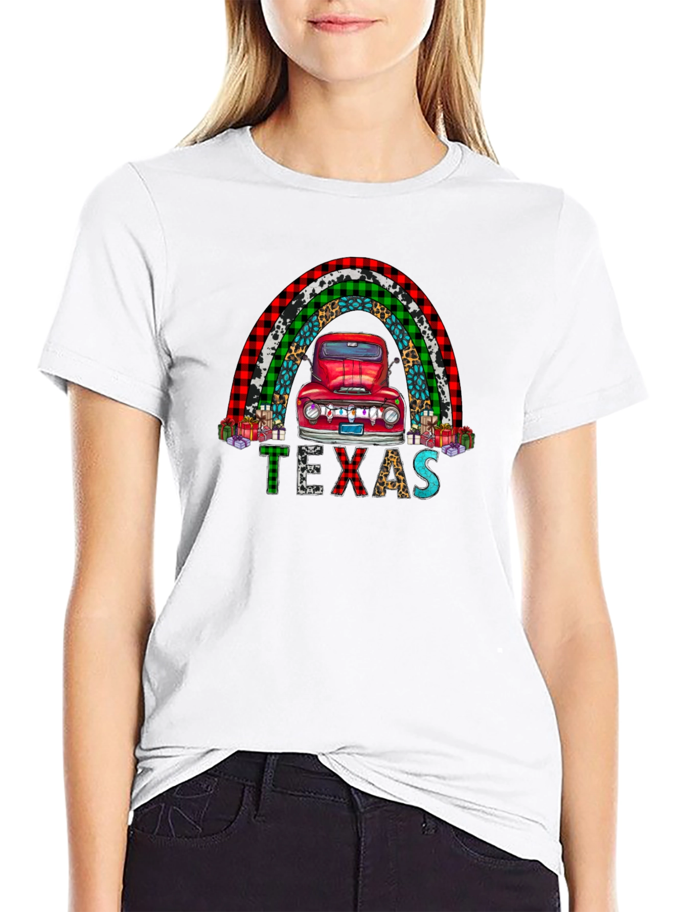 Texas Truck Rainbow Graphic Tee