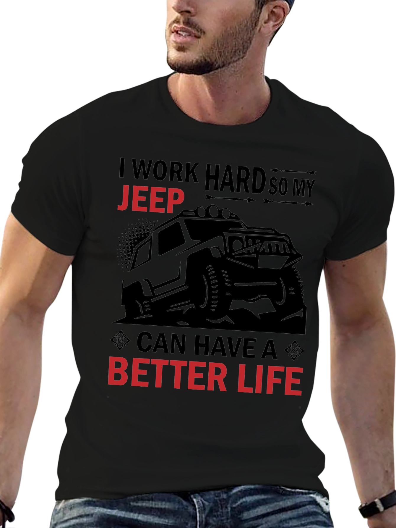 Jeep Better Life Graphic Tee - Black