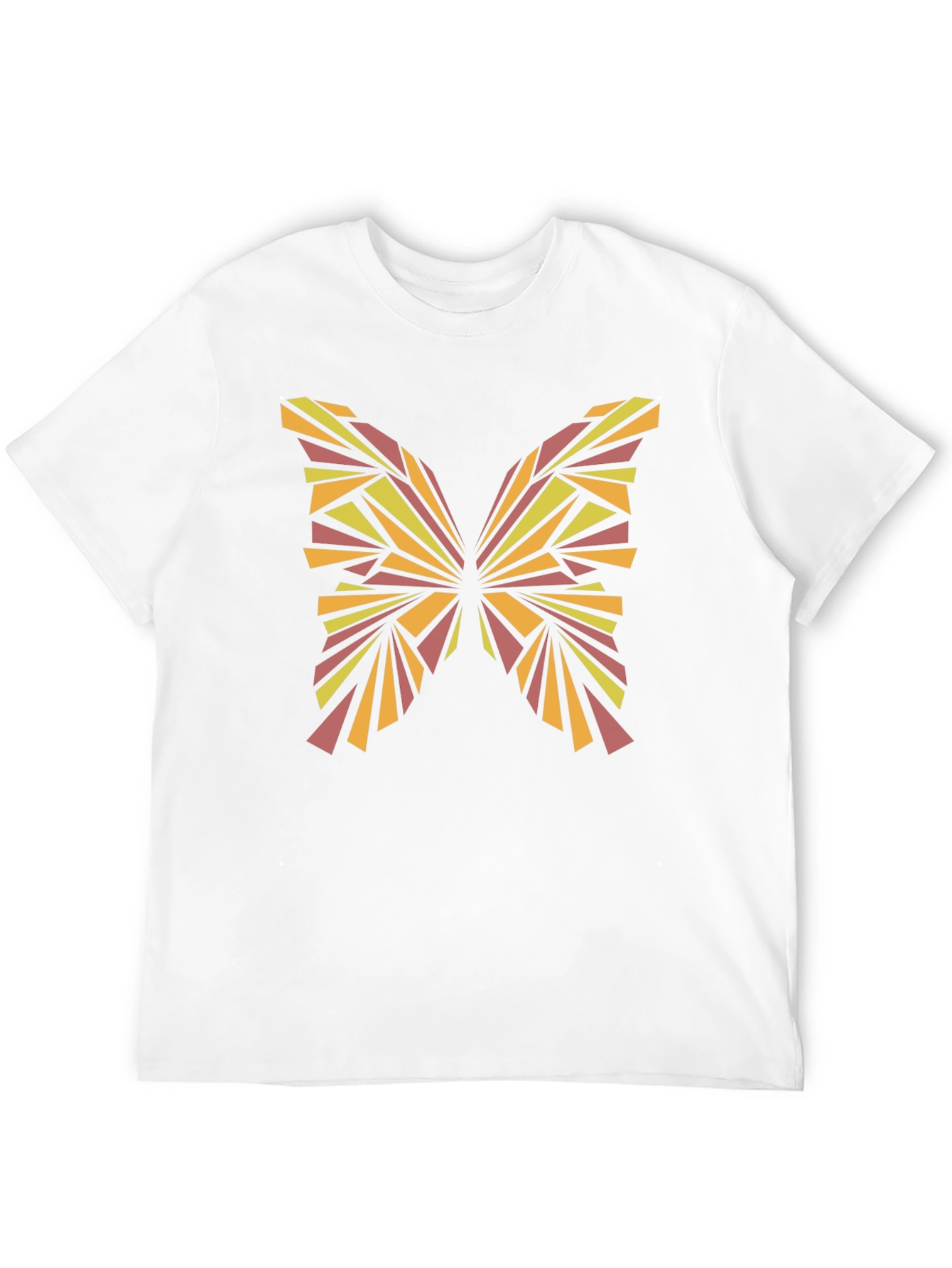 Abstract Butterfly Graphic Tee - Stylish Black T-Shirt
