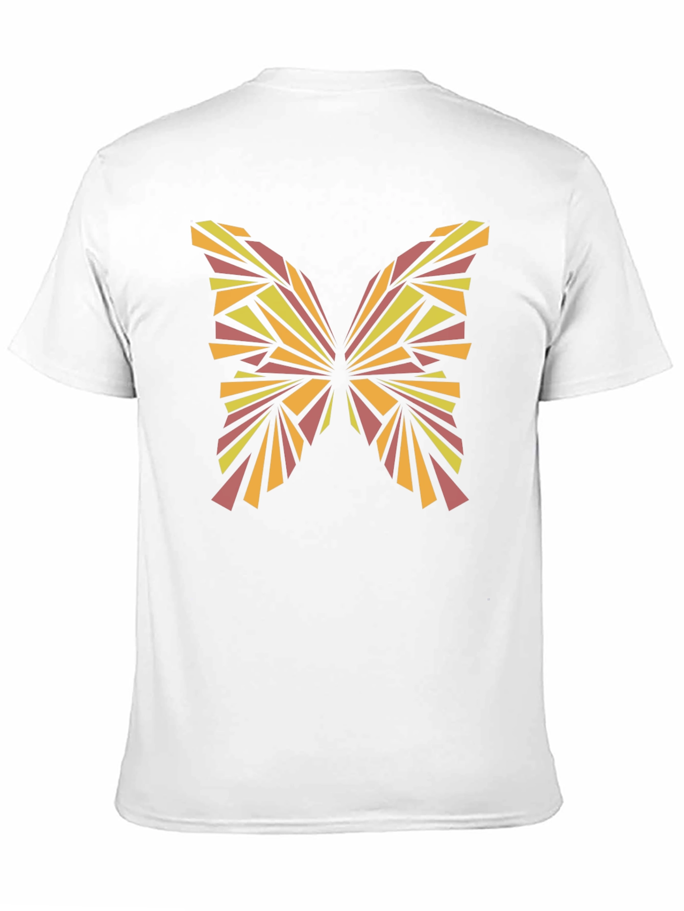Abstract Butterfly Graphic Tee - Stylish Black T-Shirt