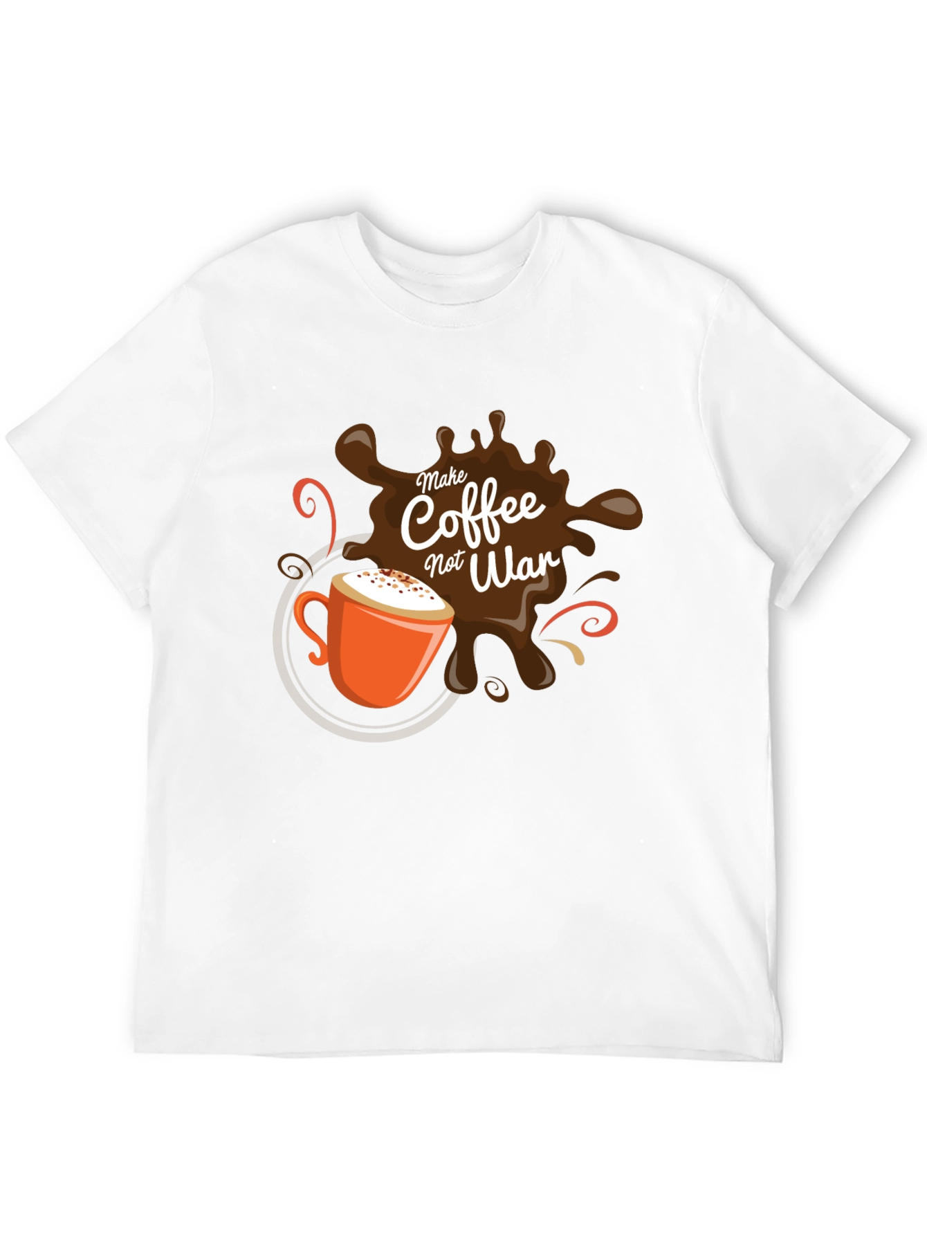 Coffee Not War T-Shirt - Black Graphic Tee