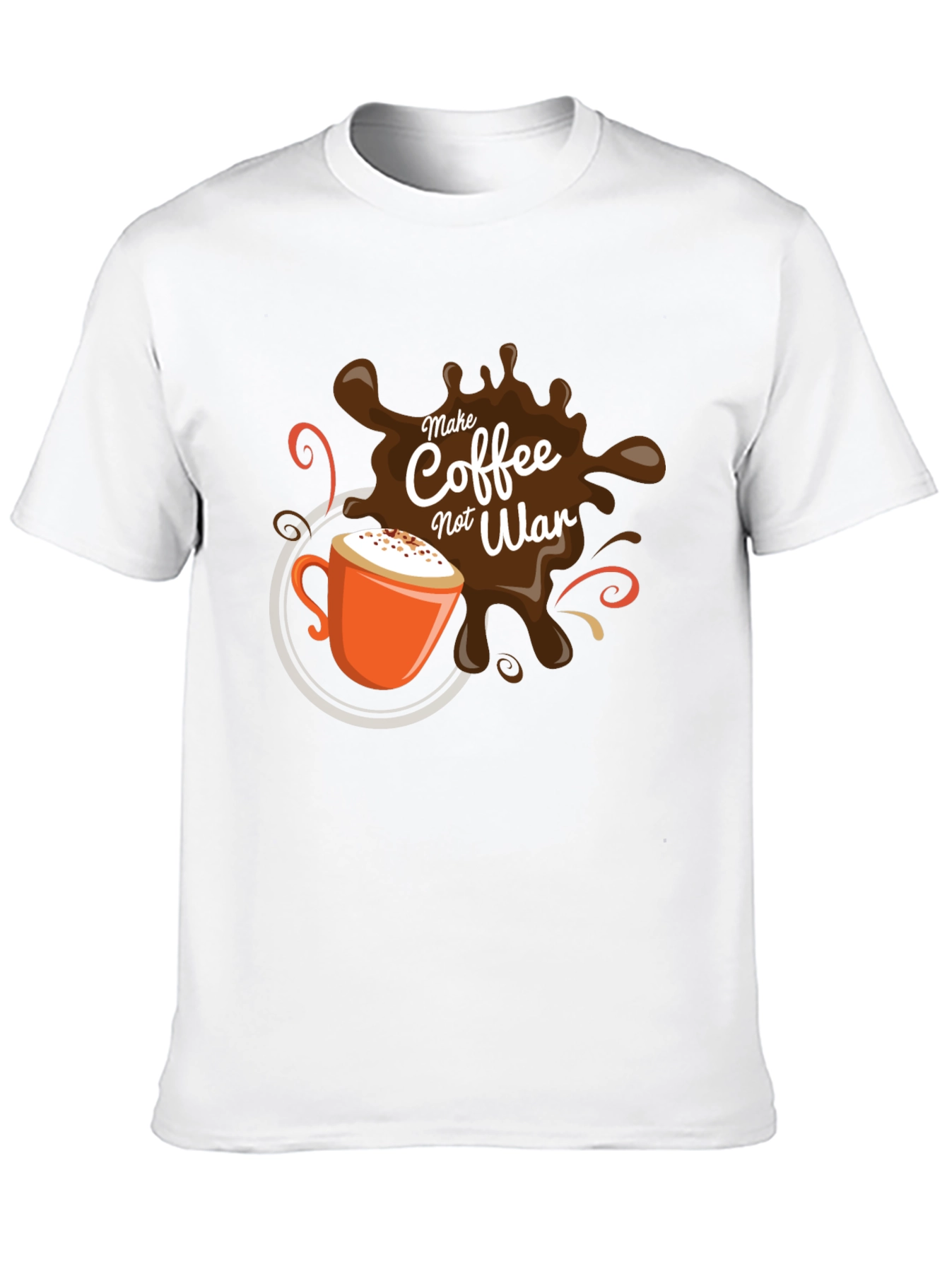 Coffee Not War T-Shirt - Black Graphic Tee