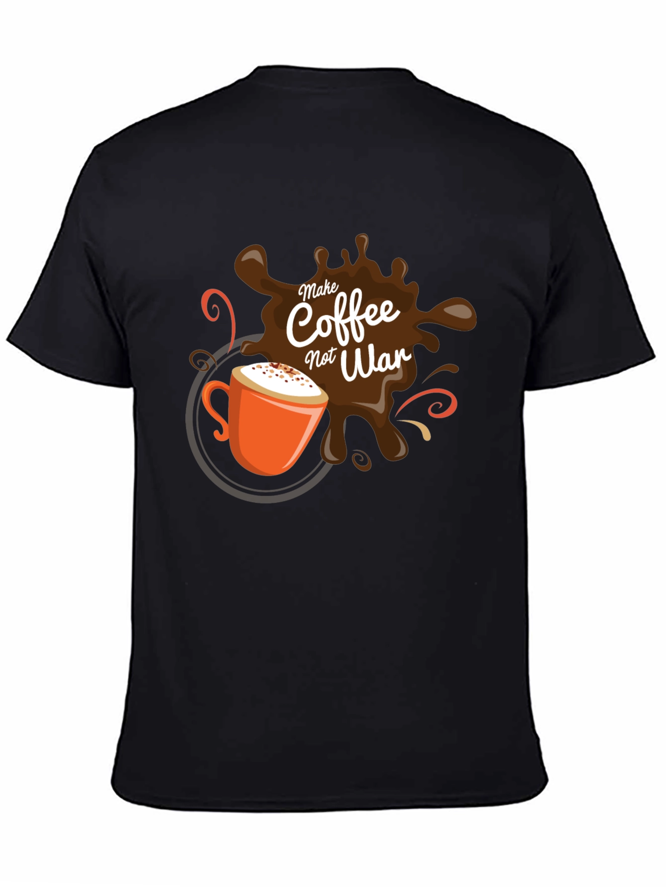 Coffee Not War T-Shirt - Black Graphic Tee