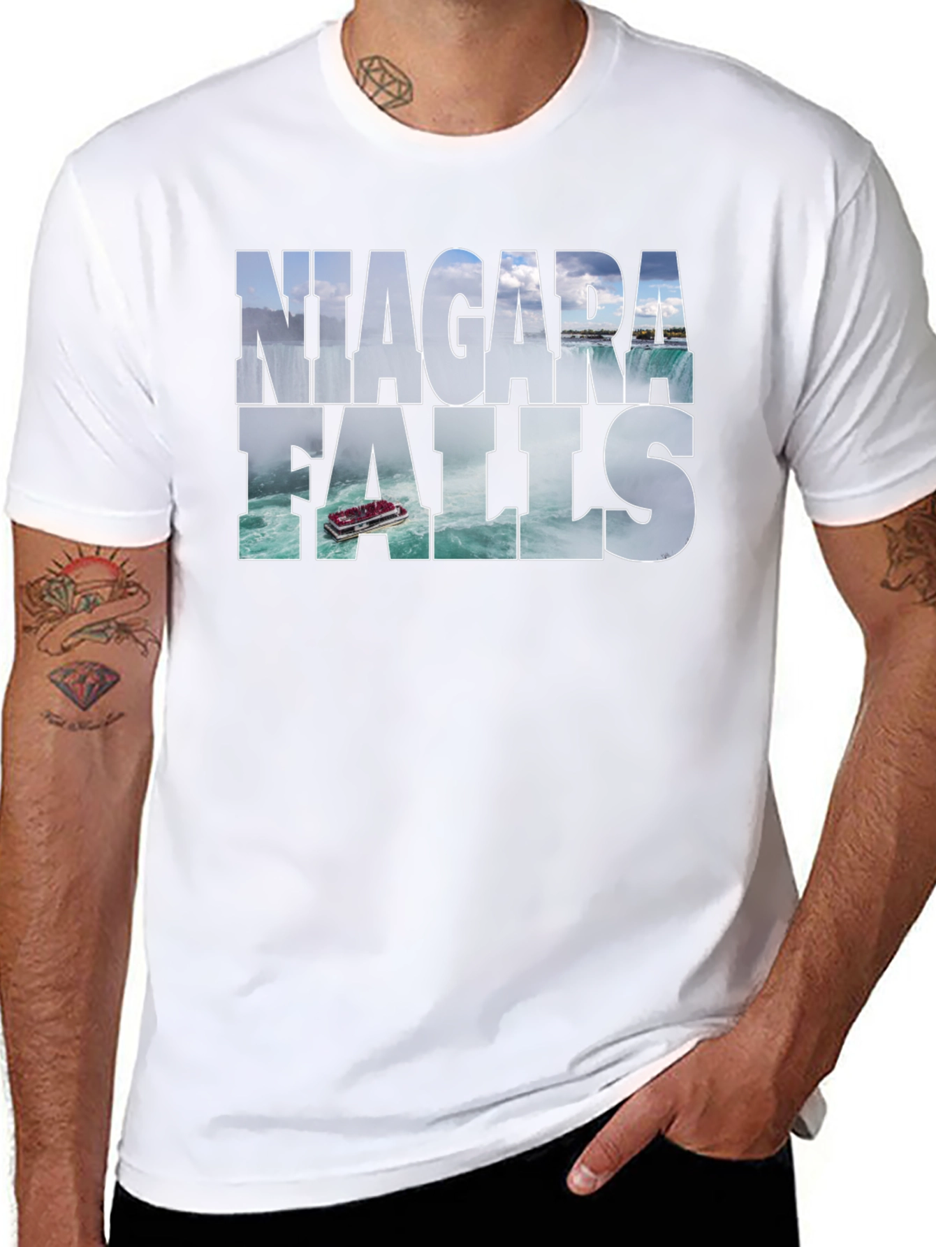 Niagara Falls Black Graphic Tee