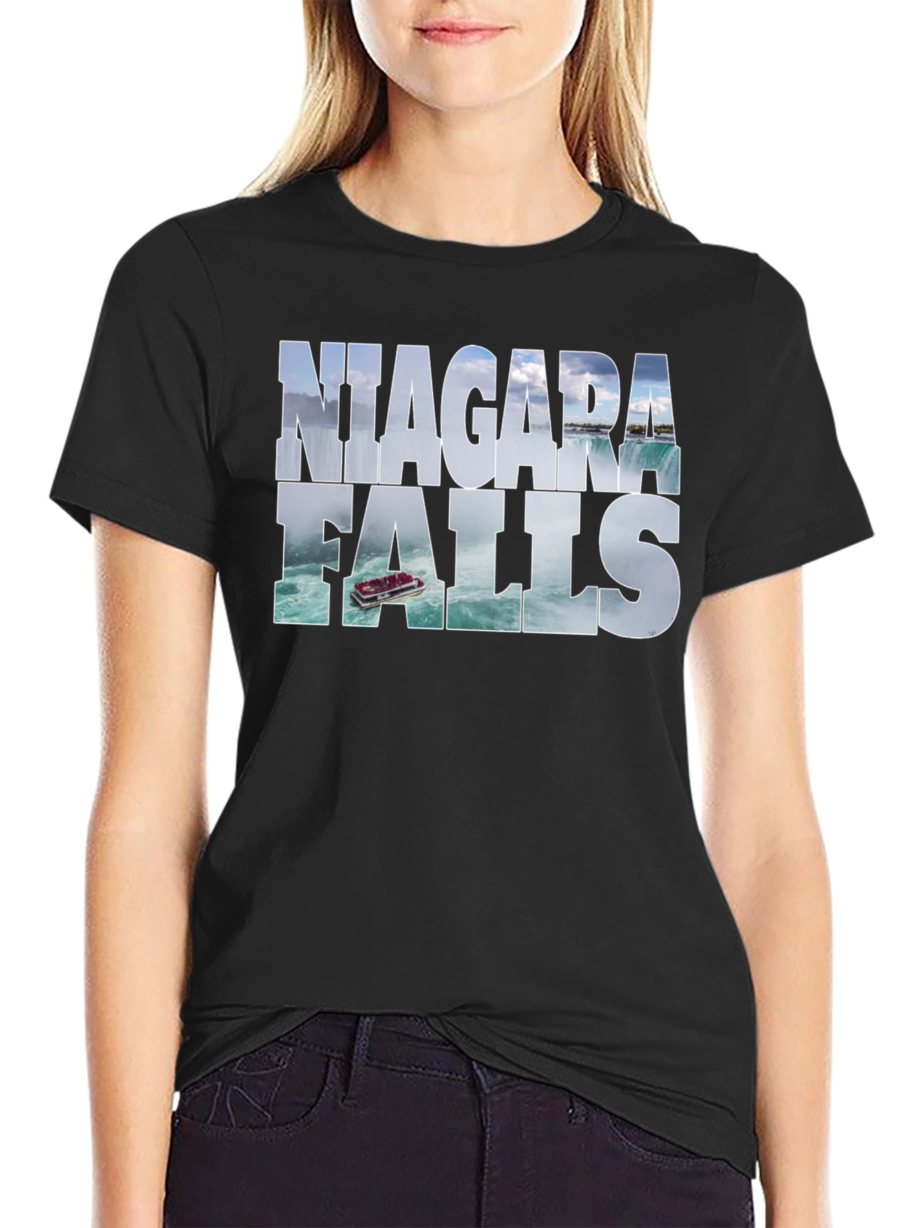 Niagara Falls Black Graphic Tee