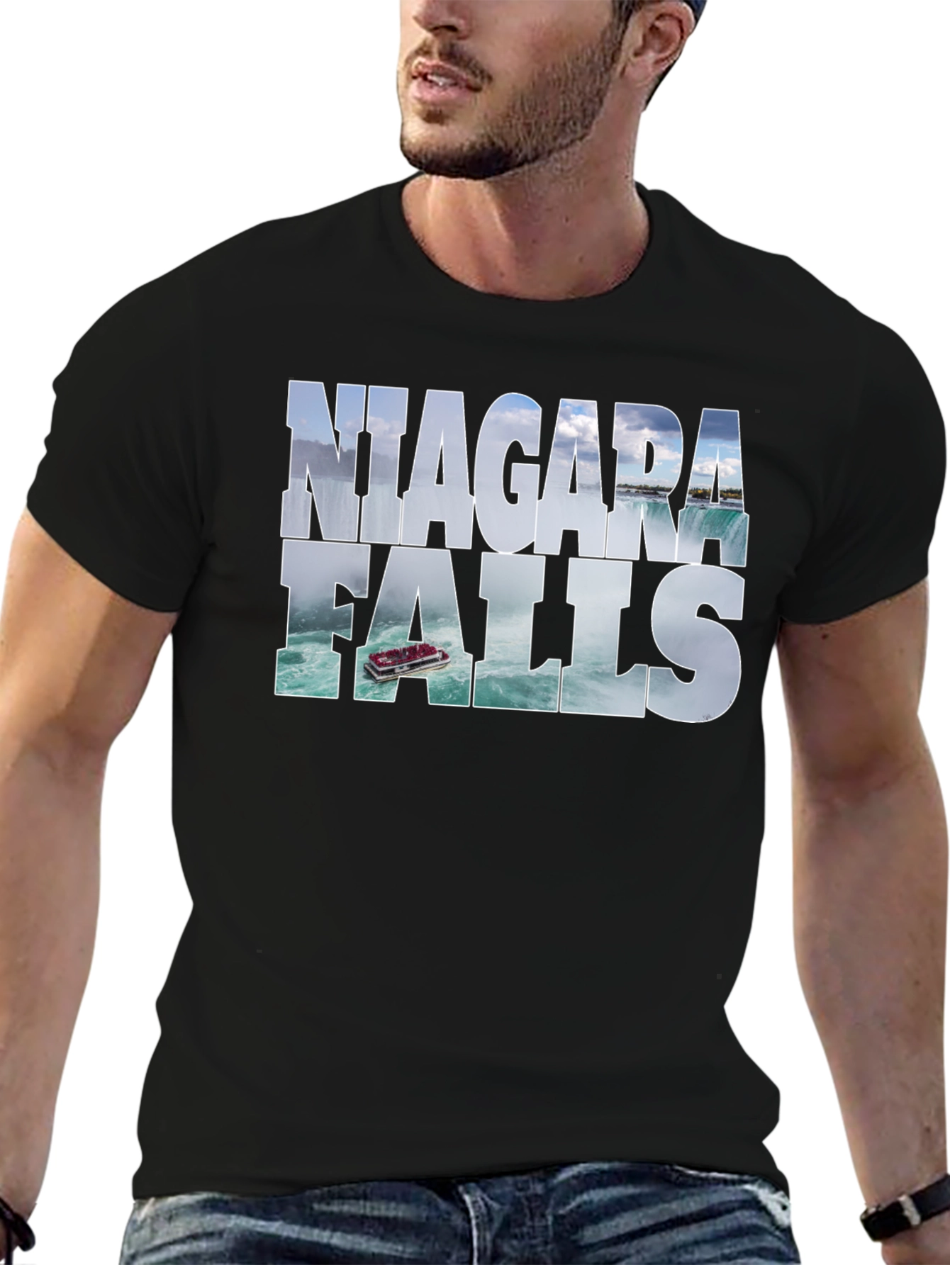 Niagara Falls Black Graphic Tee