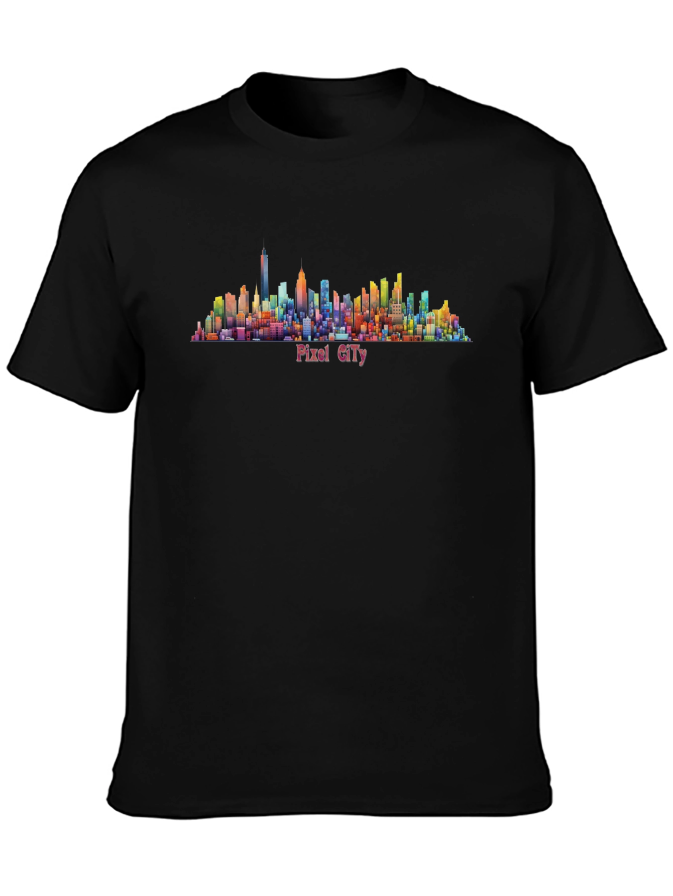 Pixel City Graphic T-Shirt