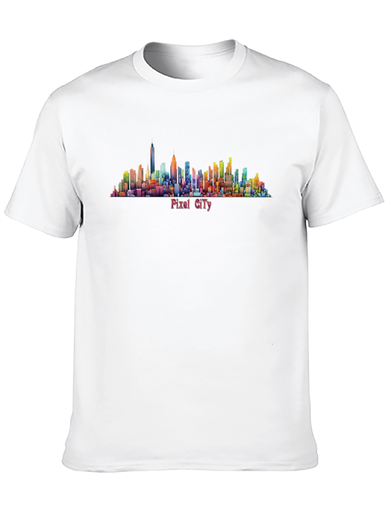 Pixel City Graphic T-Shirt